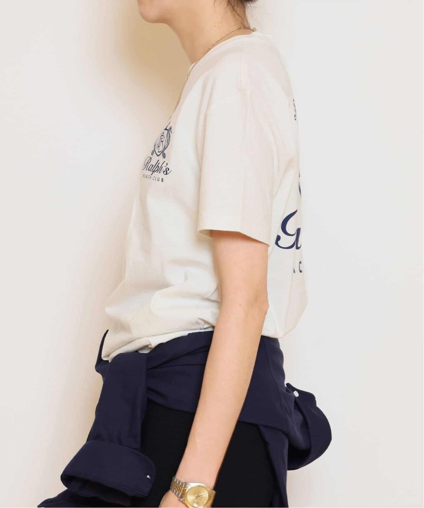 ポロラルフローレン カレッジTシャツ Muse de Deuxieme POLO RALPH LAUREN/ポロ ラルフ ローレン】BEACH CLUB Tシャツ（T
