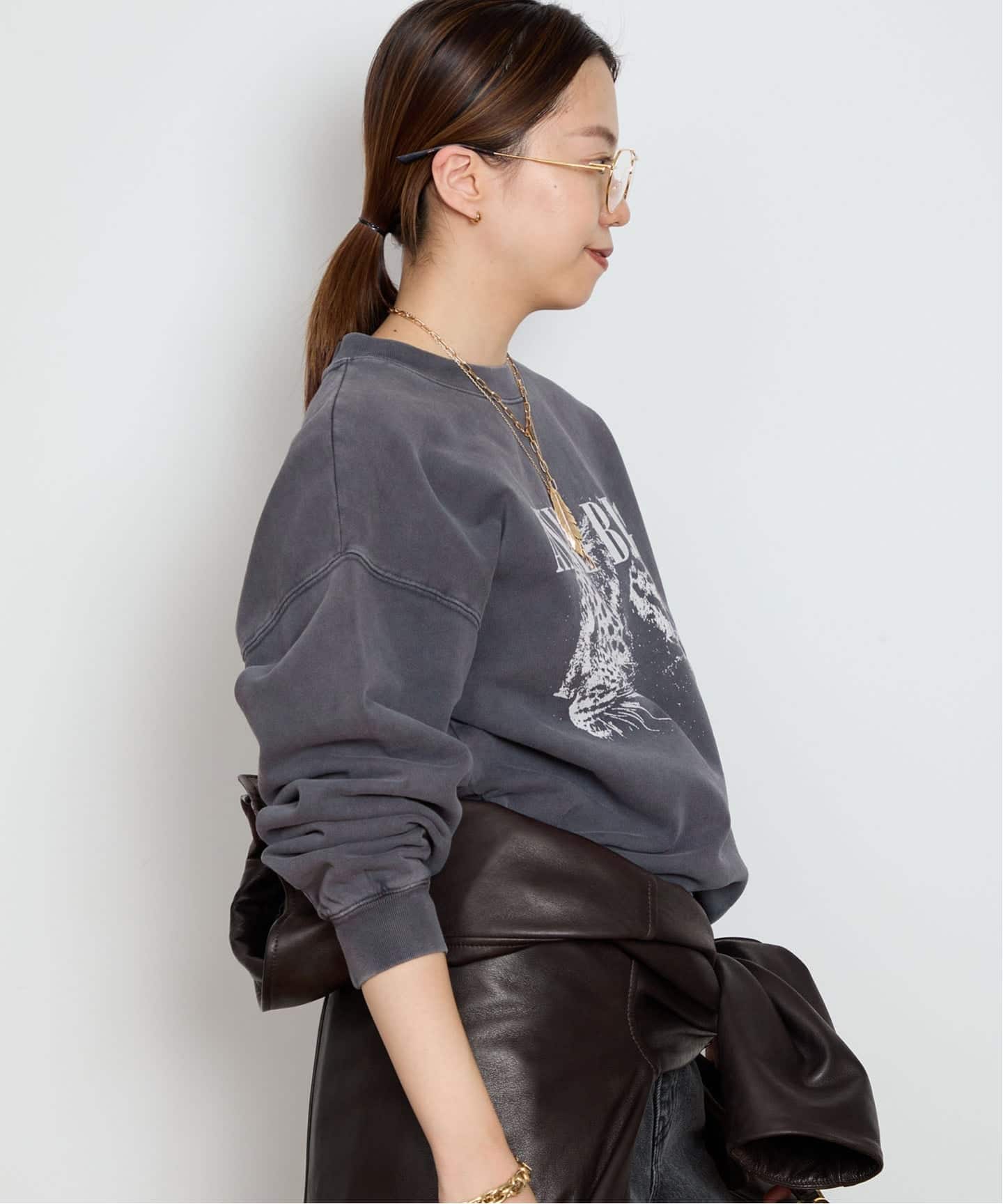 ANINE BING/アニン ビン】 LEOPARD スウェット（スウェット）｜MUSE de