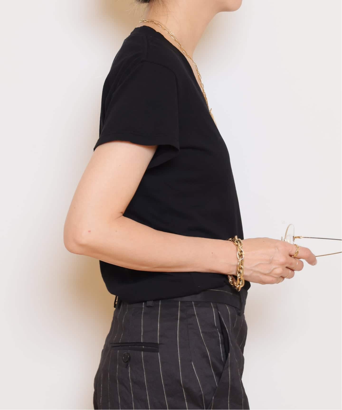 PERFECT WHITE TEE/パーフェクトホワイトティー】Vネック Tシャツ（T