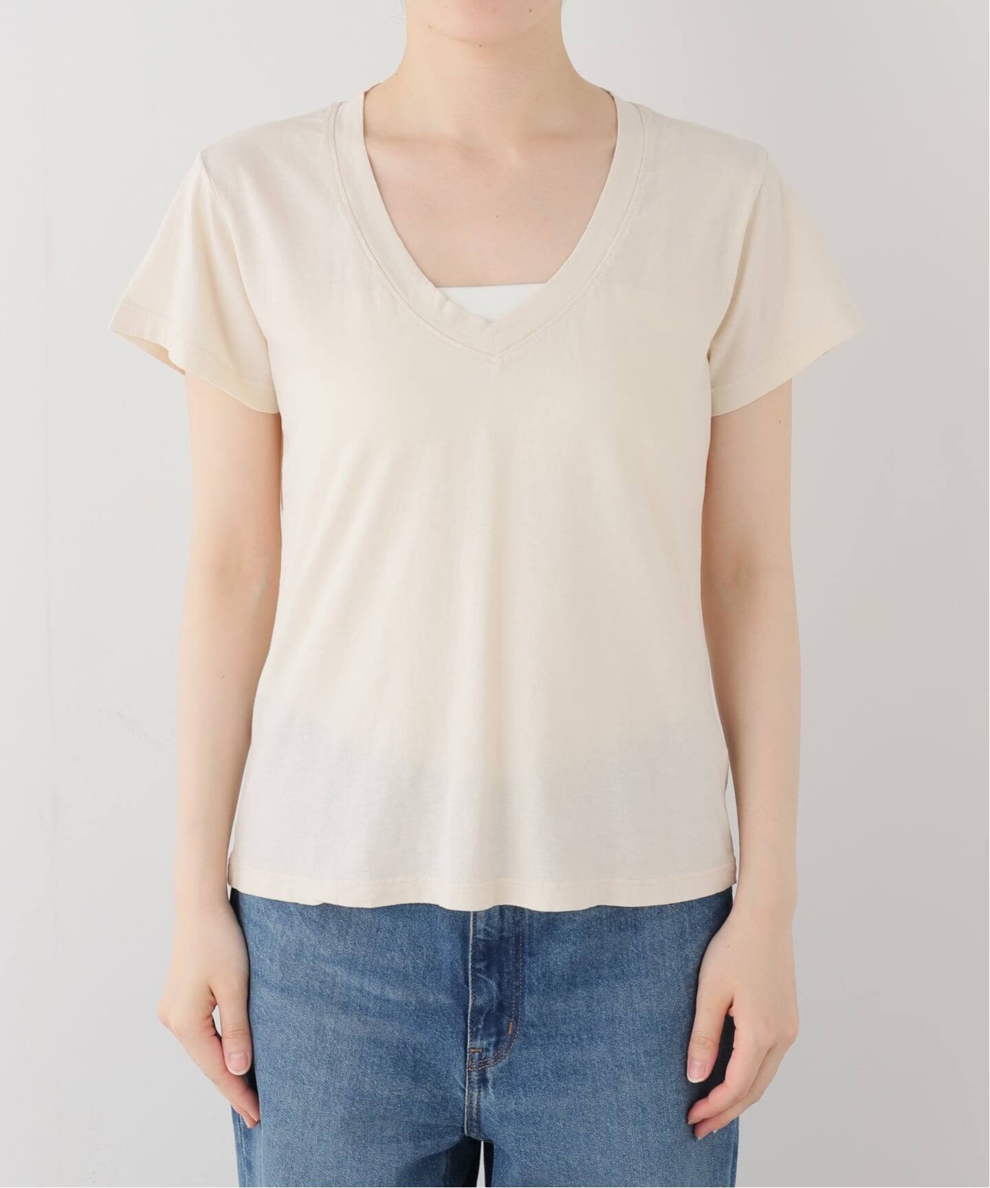 PERFECT WHITE TEE/パーフェクトホワイトティーVネック Tシャツ PERFECT WHITE TEE/パーフェクトホワイトティー】Vネック Tシャツ（T