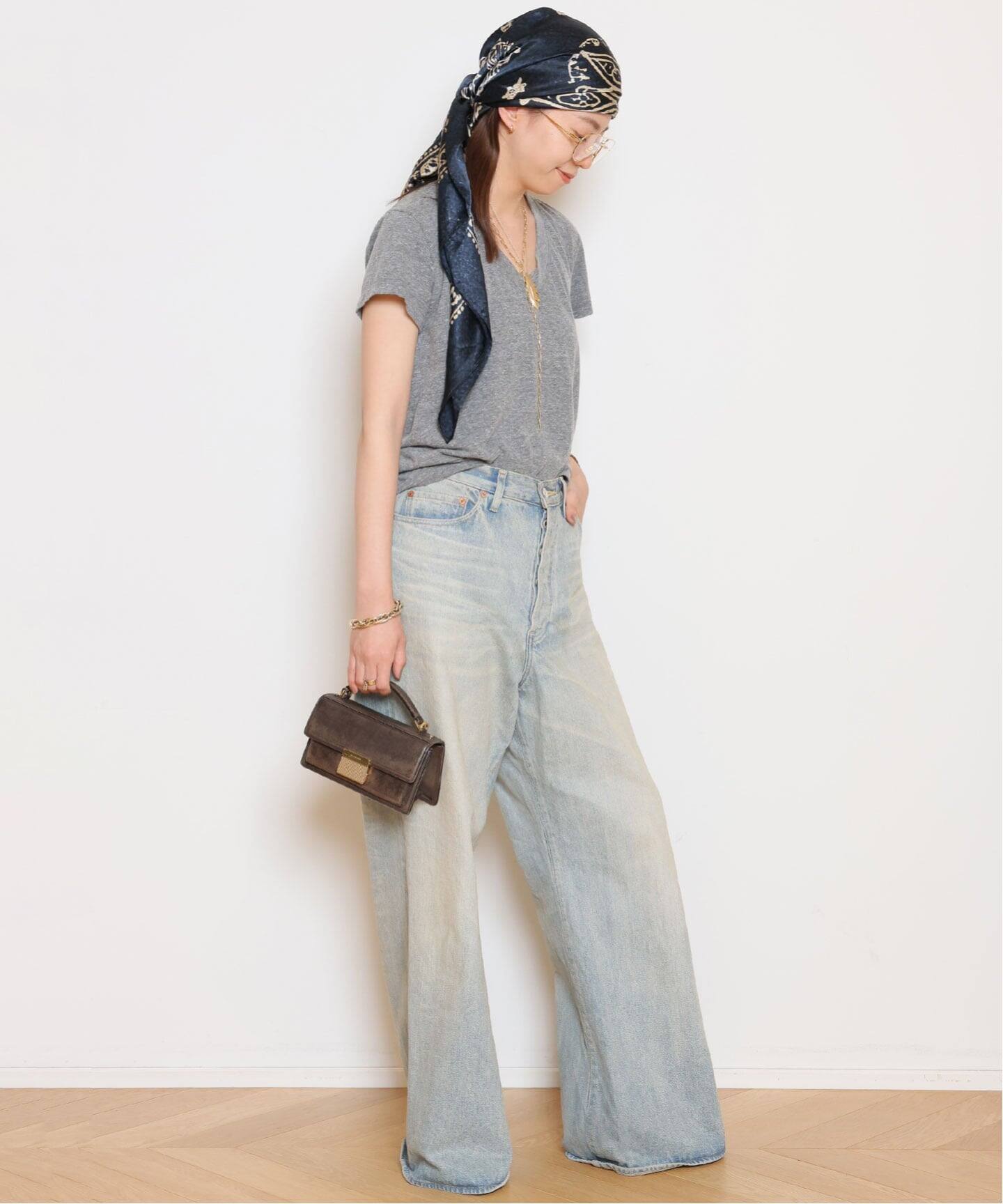 PERFECT WHITE TEE/パーフェクトホワイトティー】Vネック Tシャツ(GREY
