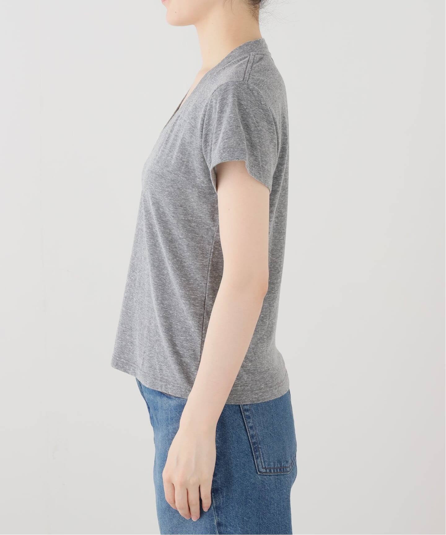PERFECT WHITE TEE/パーフェクトホワイトティー】Vネック Tシャツ(GREY 