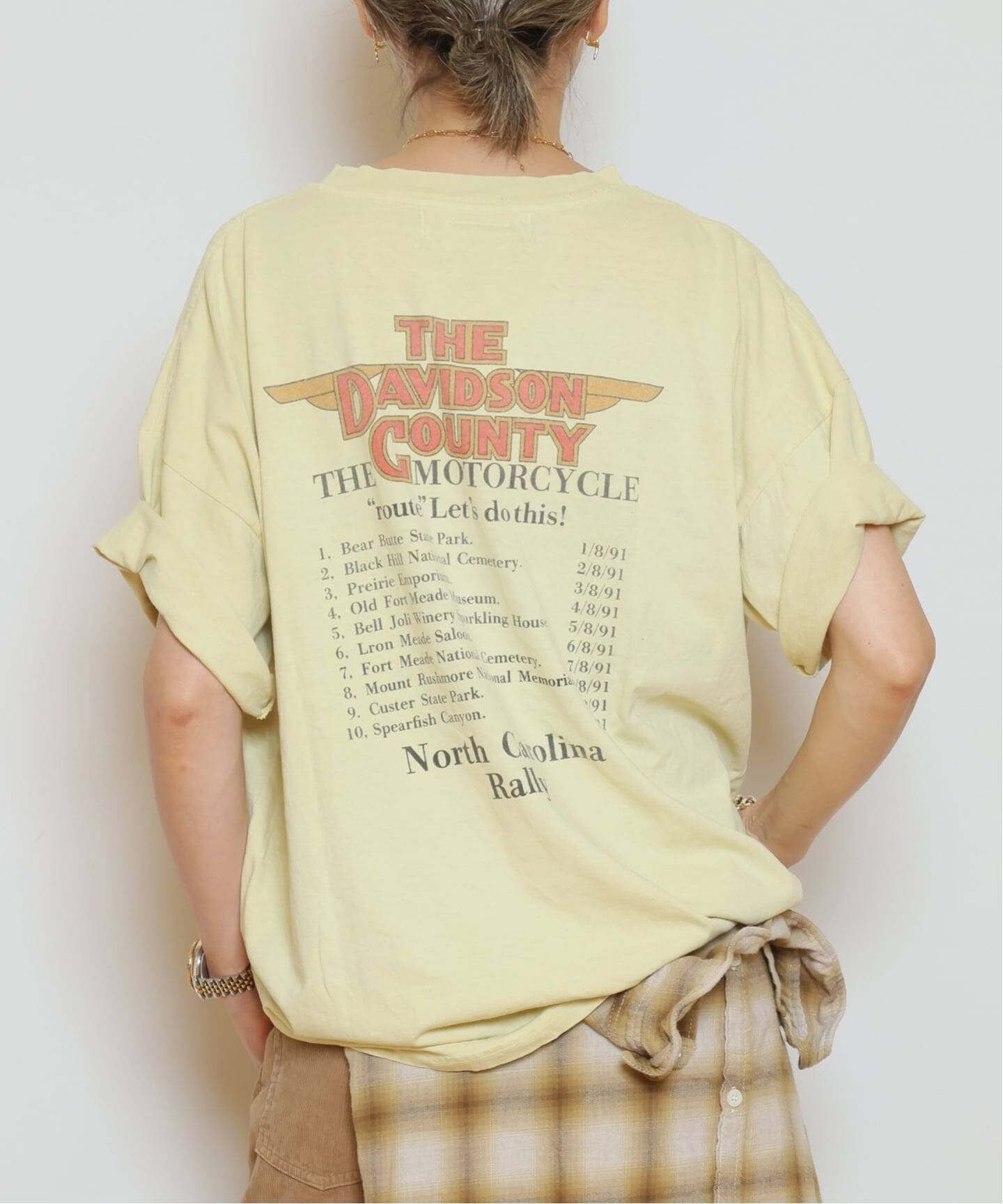 REMI RELIEF/レミレリーフ】BIG Tシャツ(DAVIDSON COUNTRY)（Tシャツ