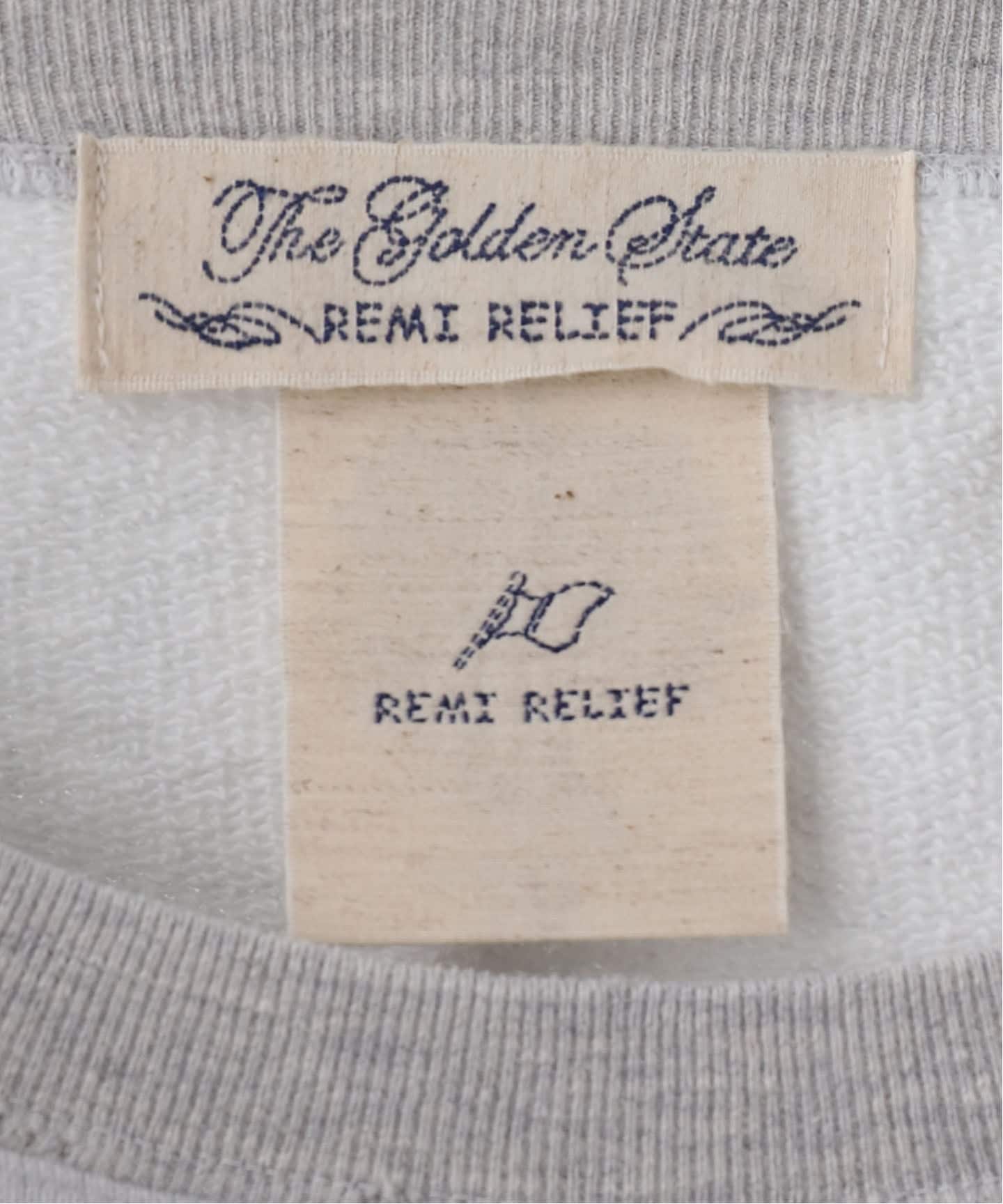 MUSE 【REMI RELIEF/レミレリーフ】裏毛 クルーネックプルオーバー REMI RELIEF/レミレリーフ】裏毛 クルーネックプルオーバー