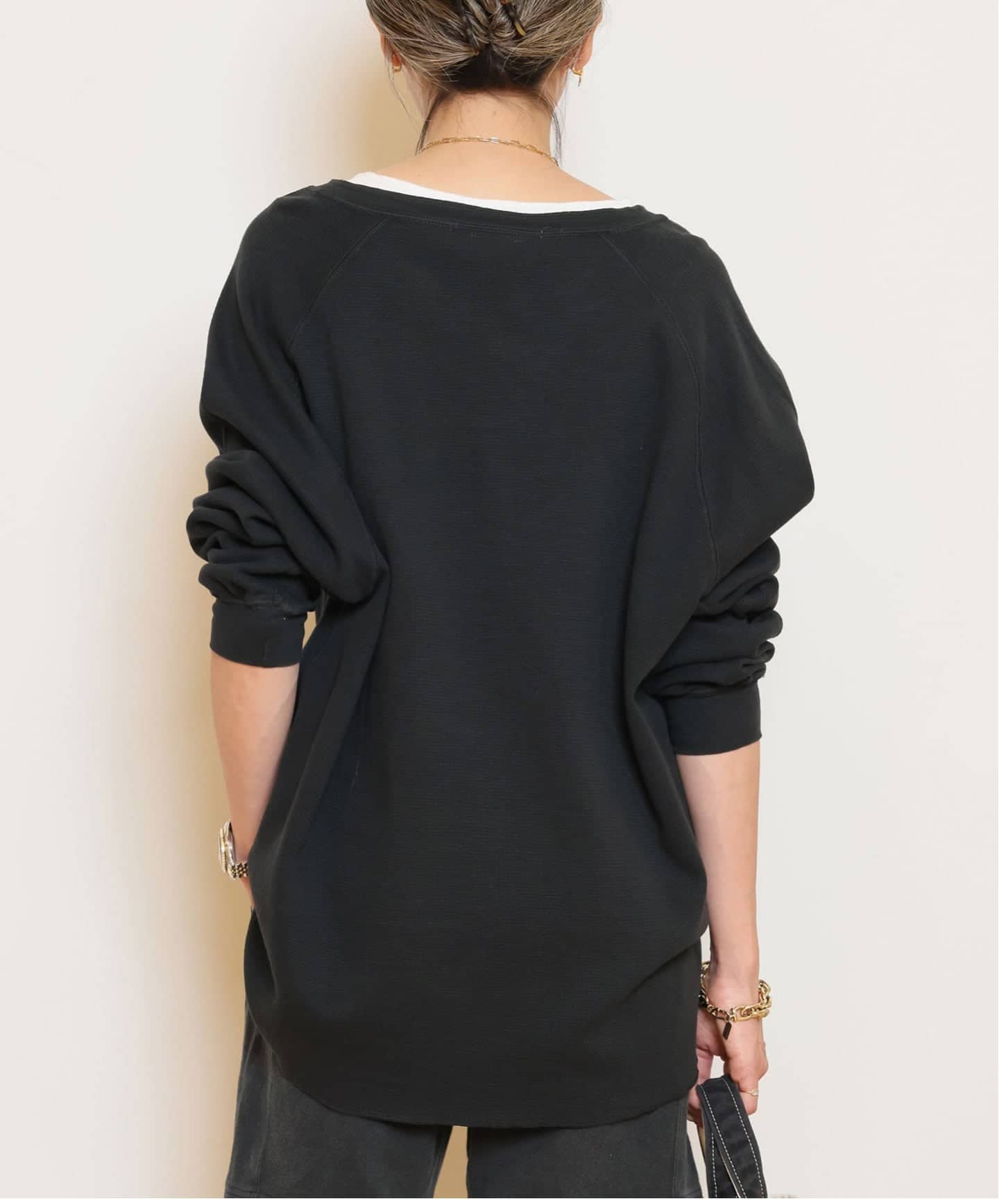 【REMI RELIEF/レミレリーフ】WタックヘンリーネックTシャツ REMI RELIEF/レミレリーフ】WタックヘンリーネックTシャツ（Tシャツ