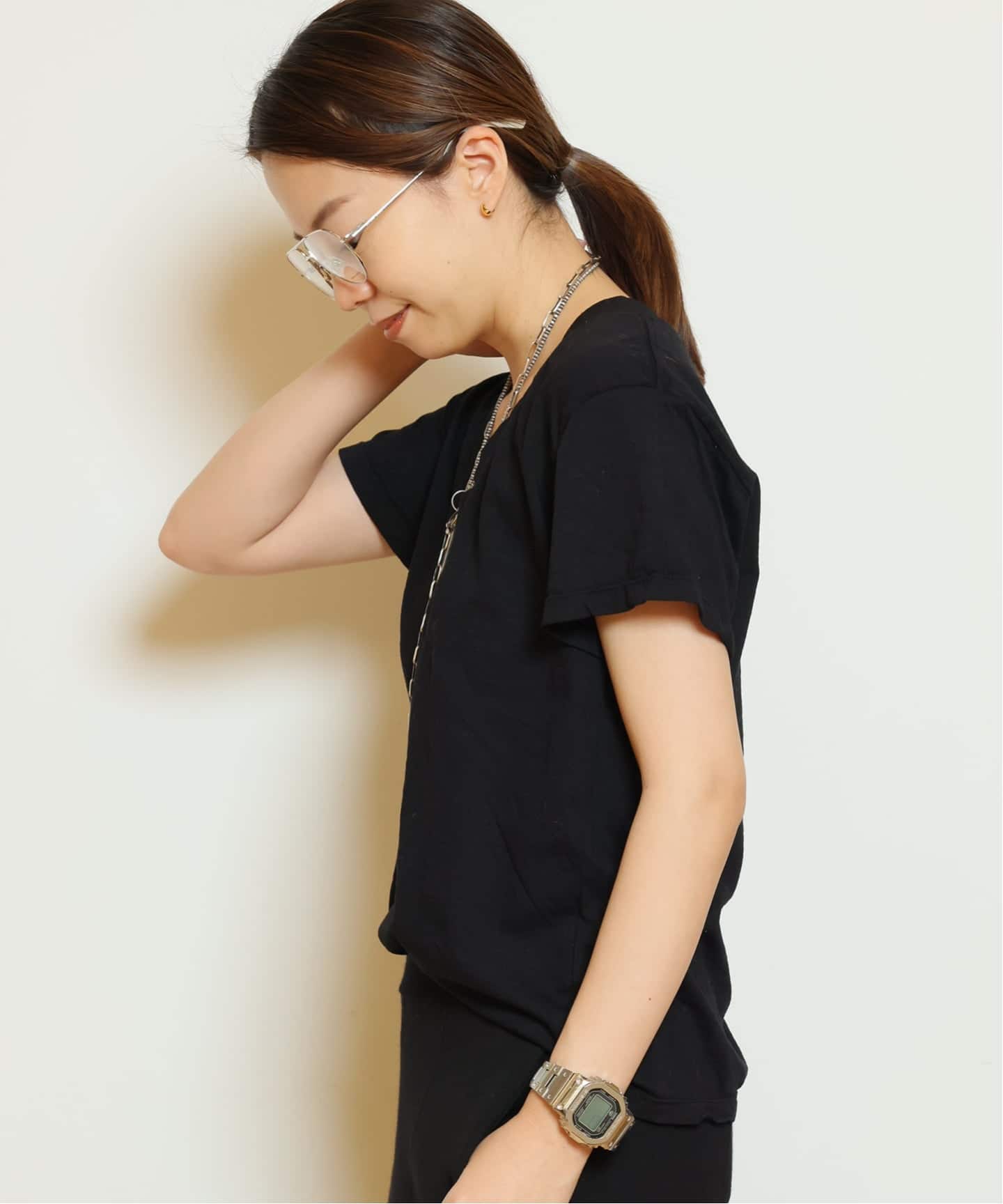 PERFECT WHITE TEE/パーフェクトホワイトティー】Vネック Tシャツ（T