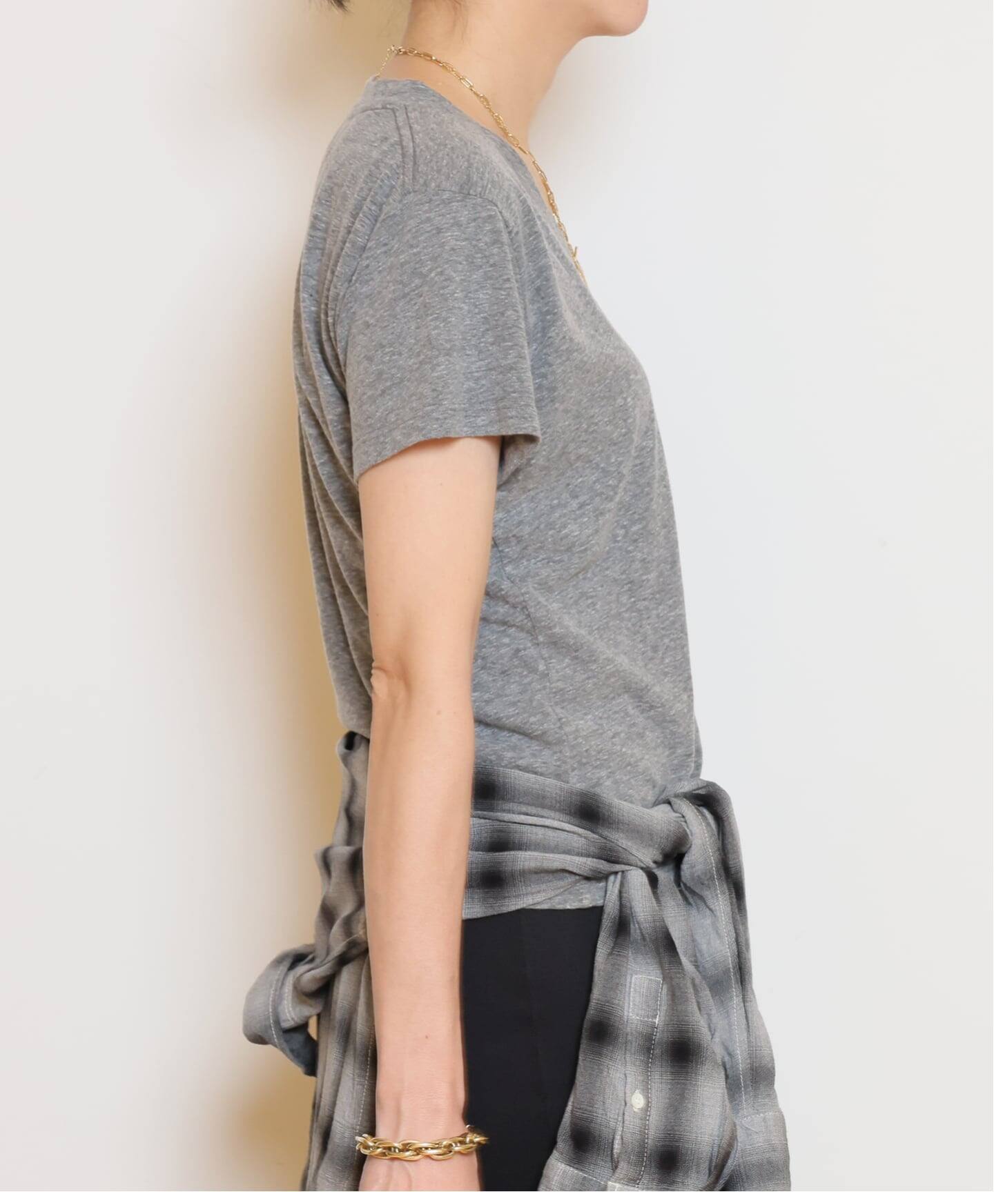 PERFECT WHITE TEE/パーフェクトホワイトティー】Vネック Tシャツ(GREY