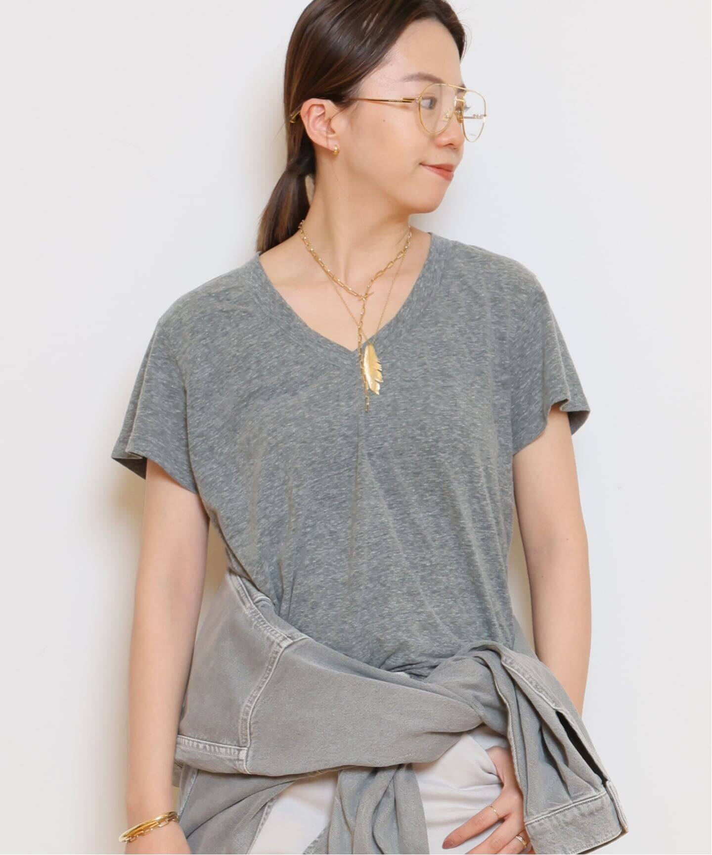 パーフェクトホワイトティー 25AW Vネック Tシャツ カットソー 半袖 XS PERFECT WHITE TEE/パーフェクトホワイトティー】Vネック Tシャツ（T
