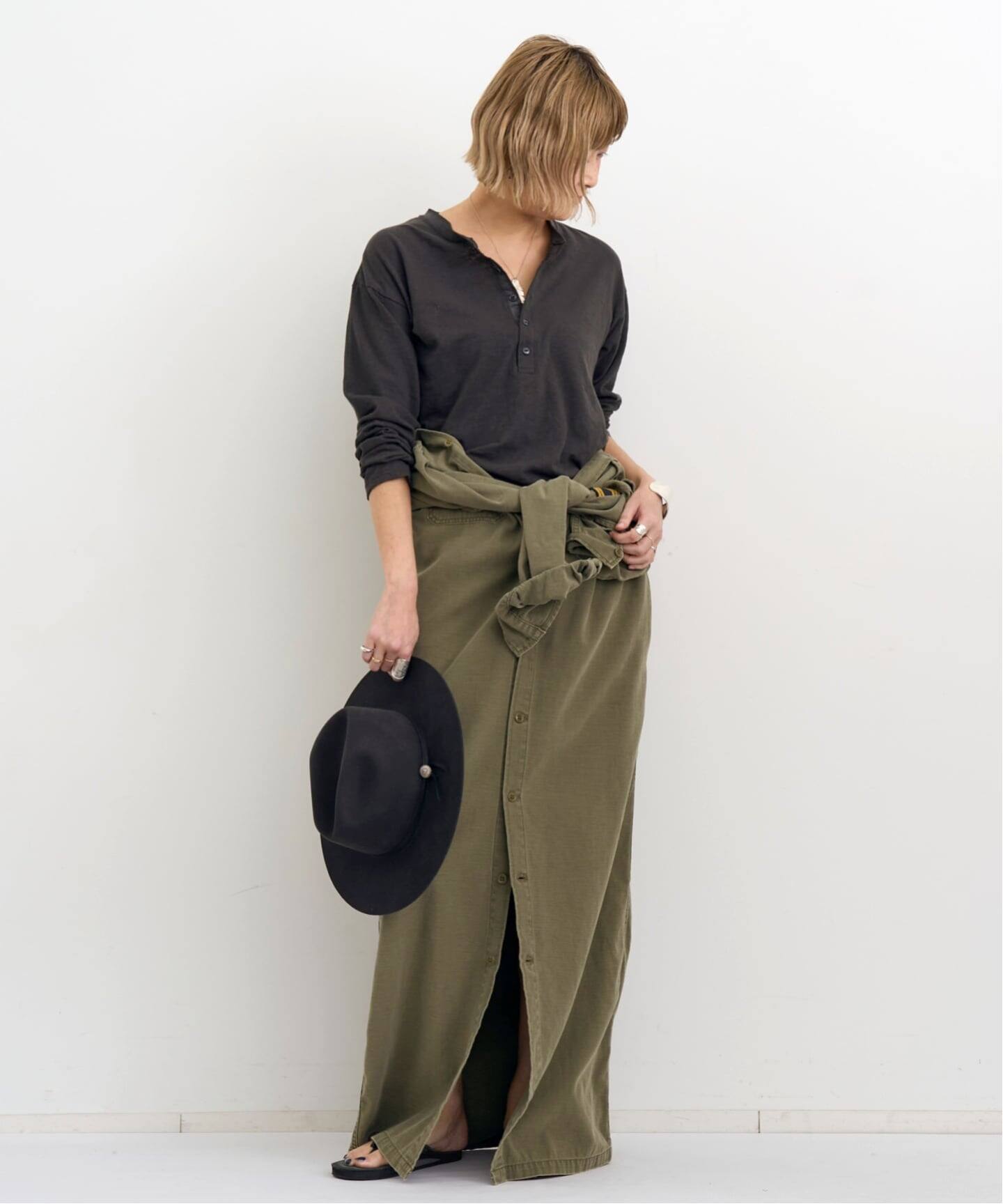 【GOOD GRIEF!/グッド グリーフ】 ROUGH-COT HENLEY GOOD GRIEF!/グッド グリーフ】 ROUGH-COT HENLEY NECK TOP（Tシャツ