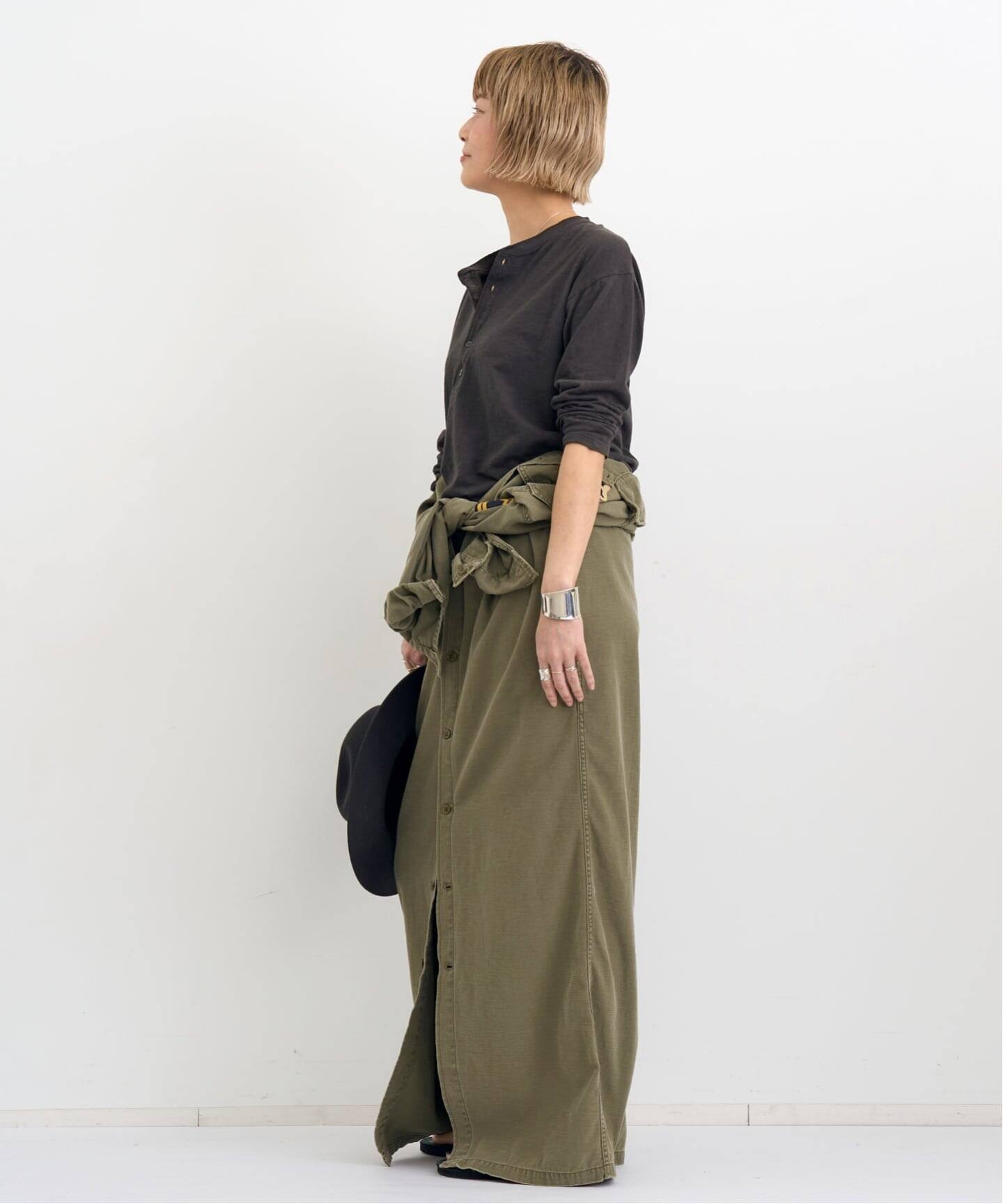 カットソー(長袖/七分) GOOD GRIEF!  PRINTED HENLEY NECK TOP L'Appartement DEUXIEME CLASSE（ヘンリーネック ・ カットソー(長袖