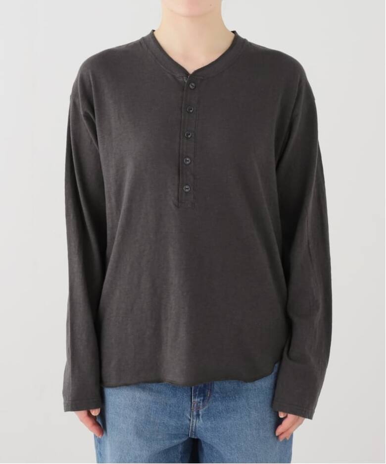 GOOD GRIEF!/グッド グリーフ】 ROUGH-COT HENLEY NECK TOP（Tシャツ 