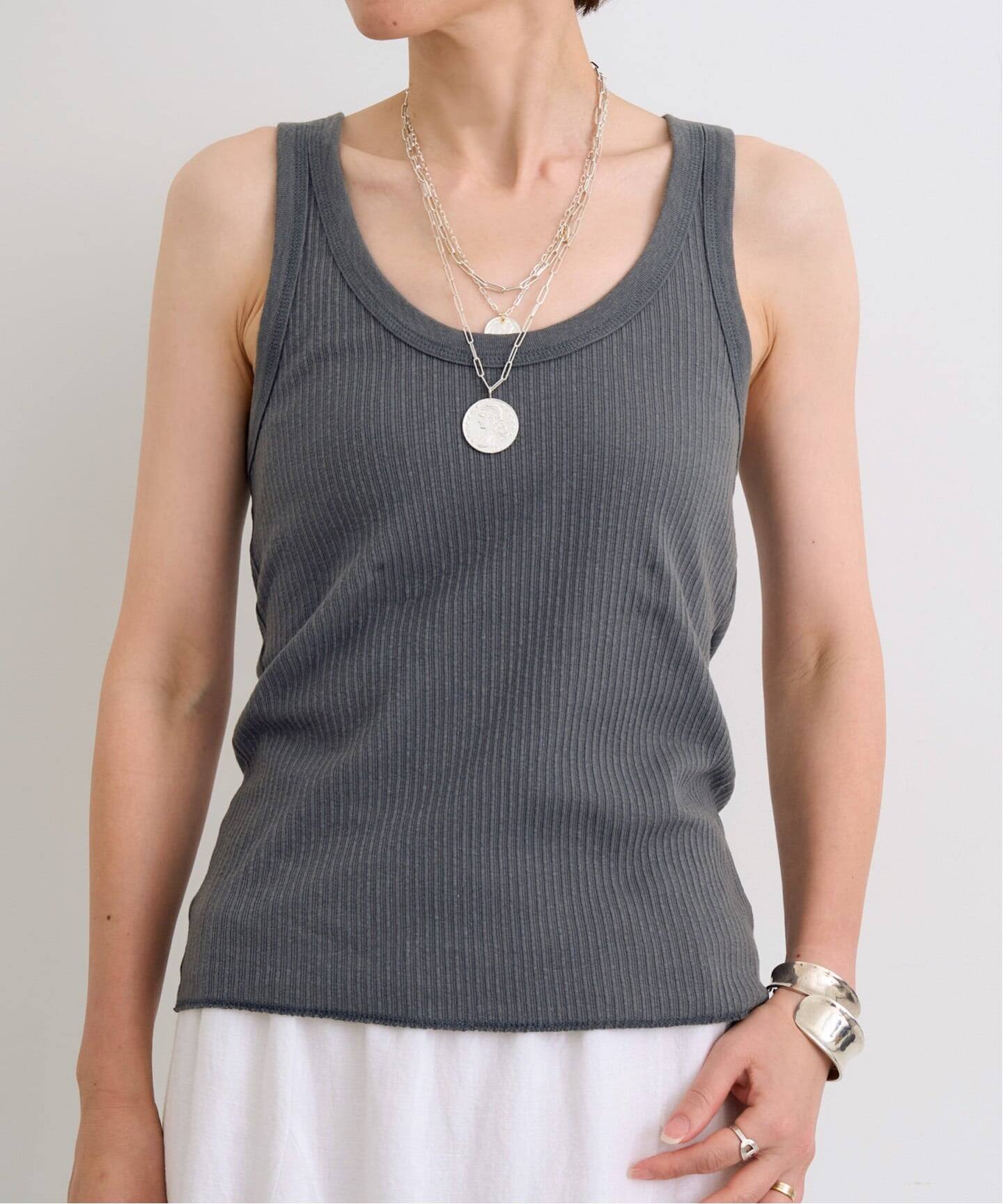 GOOD GRIEF!/グッド グリーフ】 WASHED RIB TANK TOP（タンクトップ 