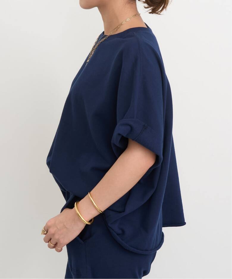 AMERICANA/アメリカーナ】 Short Sleeve Cut Off Sweat（スウェット 