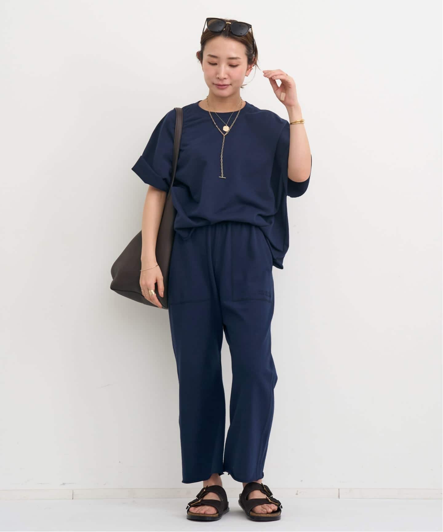 AMERICANA/アメリカーナ】 Short Sleeve Cut Off Sweat（スウェット