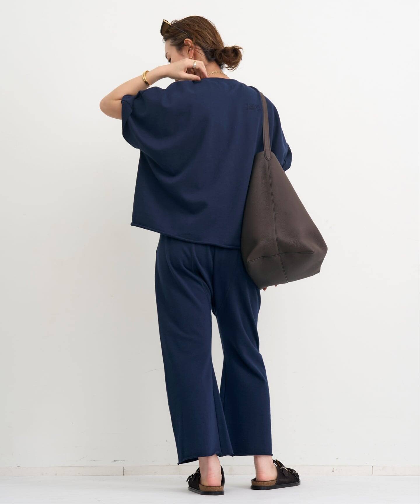 AMERICANA/アメリカーナ】 Short Sleeve Cut Off Sweat（スウェット