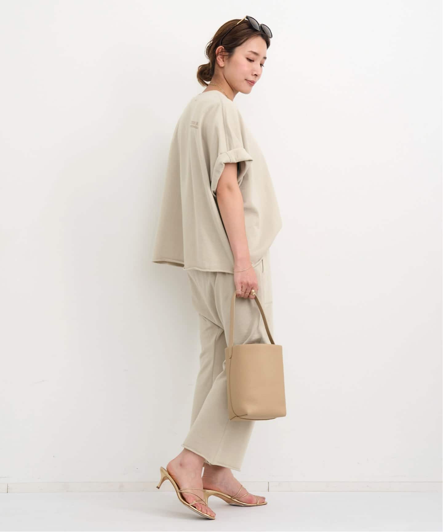 アパルトモンアメリカーナ Short Sleeve Cut Off Sweat AMERICANA/アメリカーナ】 Short Sleeve Cut Off Sweat（スウェット