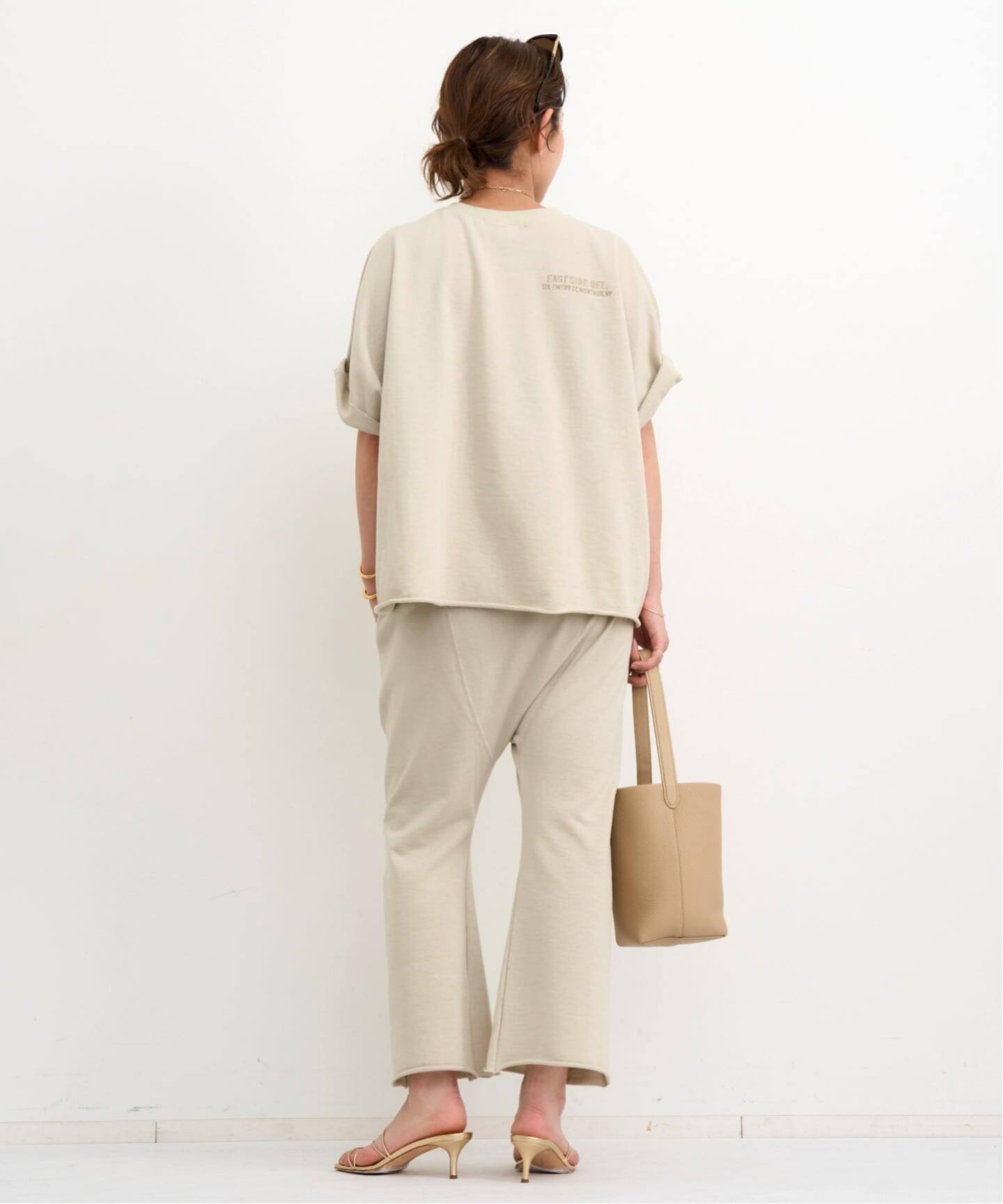 AMERICANA/アメリカーナ】 Short Sleeve Cut Off Sweat（スウェット