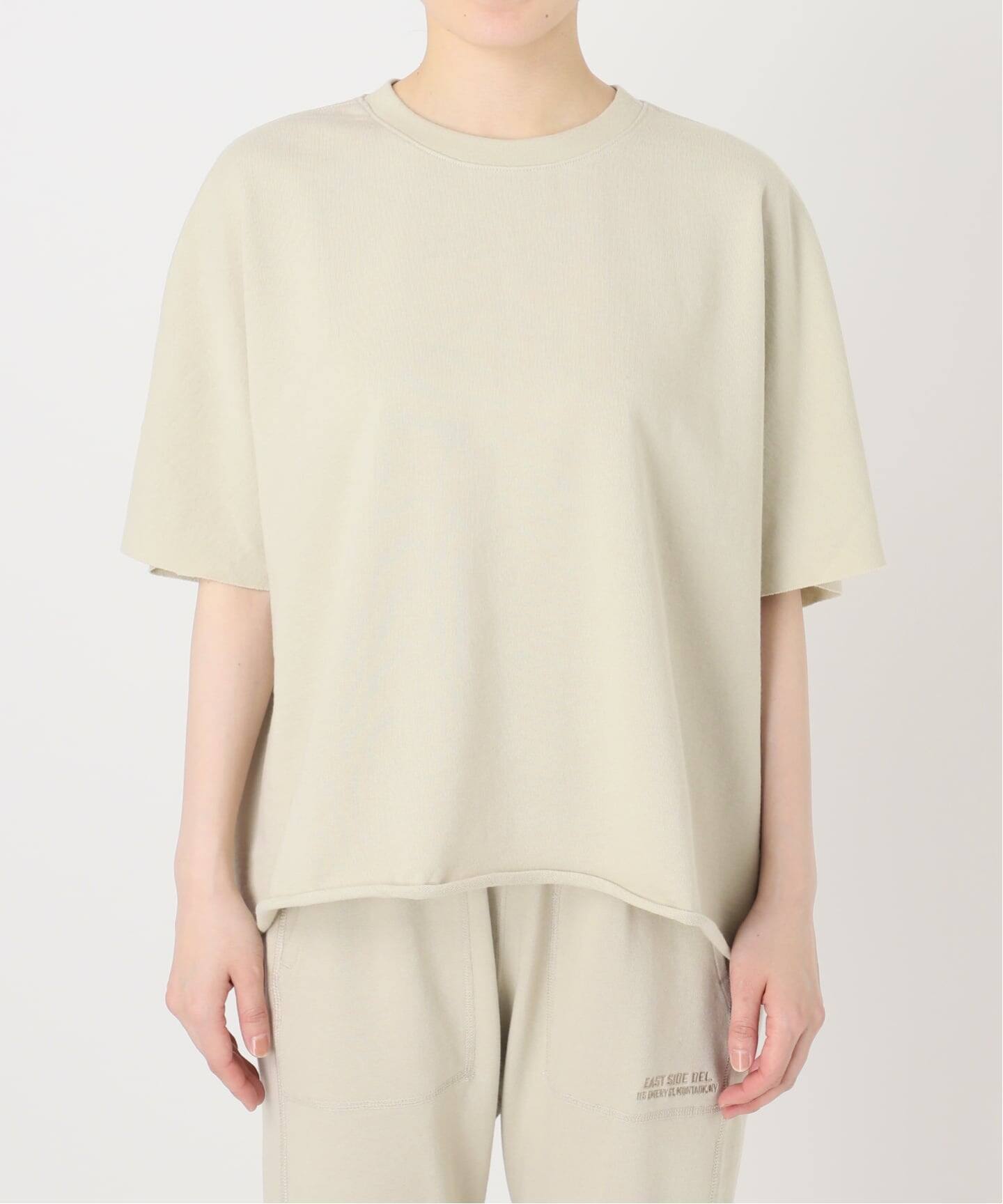 AMERICANA/アメリカーナ】 Short Sleeve Cut Off Sweat（スウェット