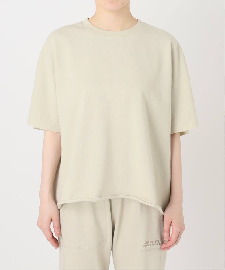 AMERICANA/アメリカーナ】 Short Sleeve Cut Off Sweat（スウェット 