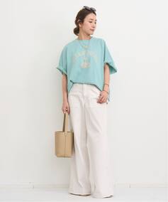 AMERICANA/アメリカーナ】 Short Sleeve Cut Off Sweat（スウェット 