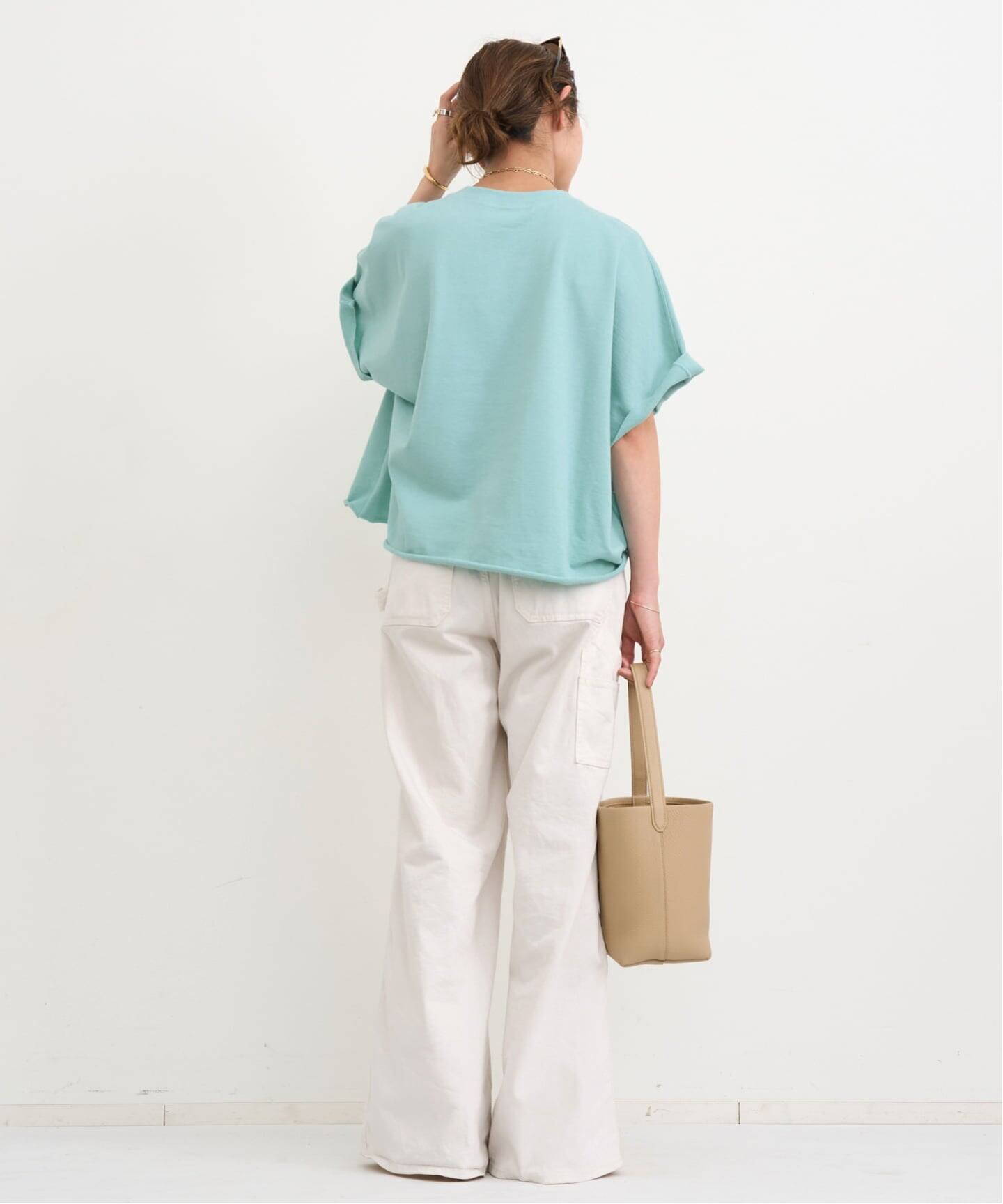 AMERICANA/アメリカーナ】 Short Sleeve Cut Off Sweat（スウェット