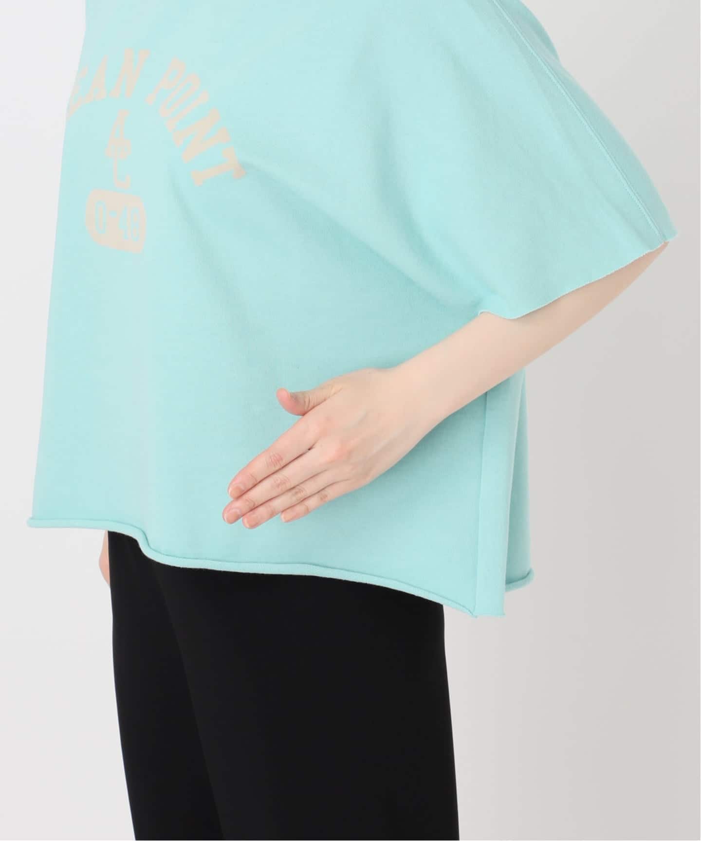 AMERICANA/アメリカーナ】 Short Sleeve Cut Off Sweat（スウェット