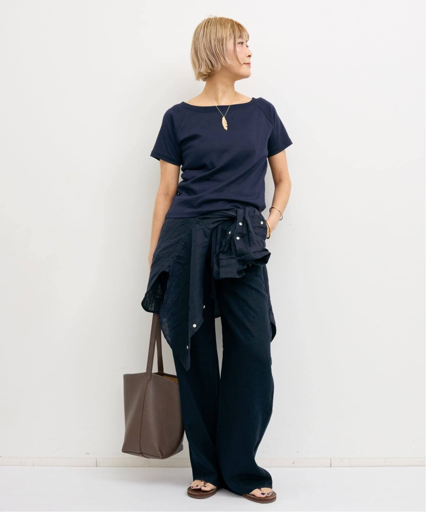 2WAY SHORT-SLEEVED PULLOVER（Tシャツ／カットソー）｜L'Appartement