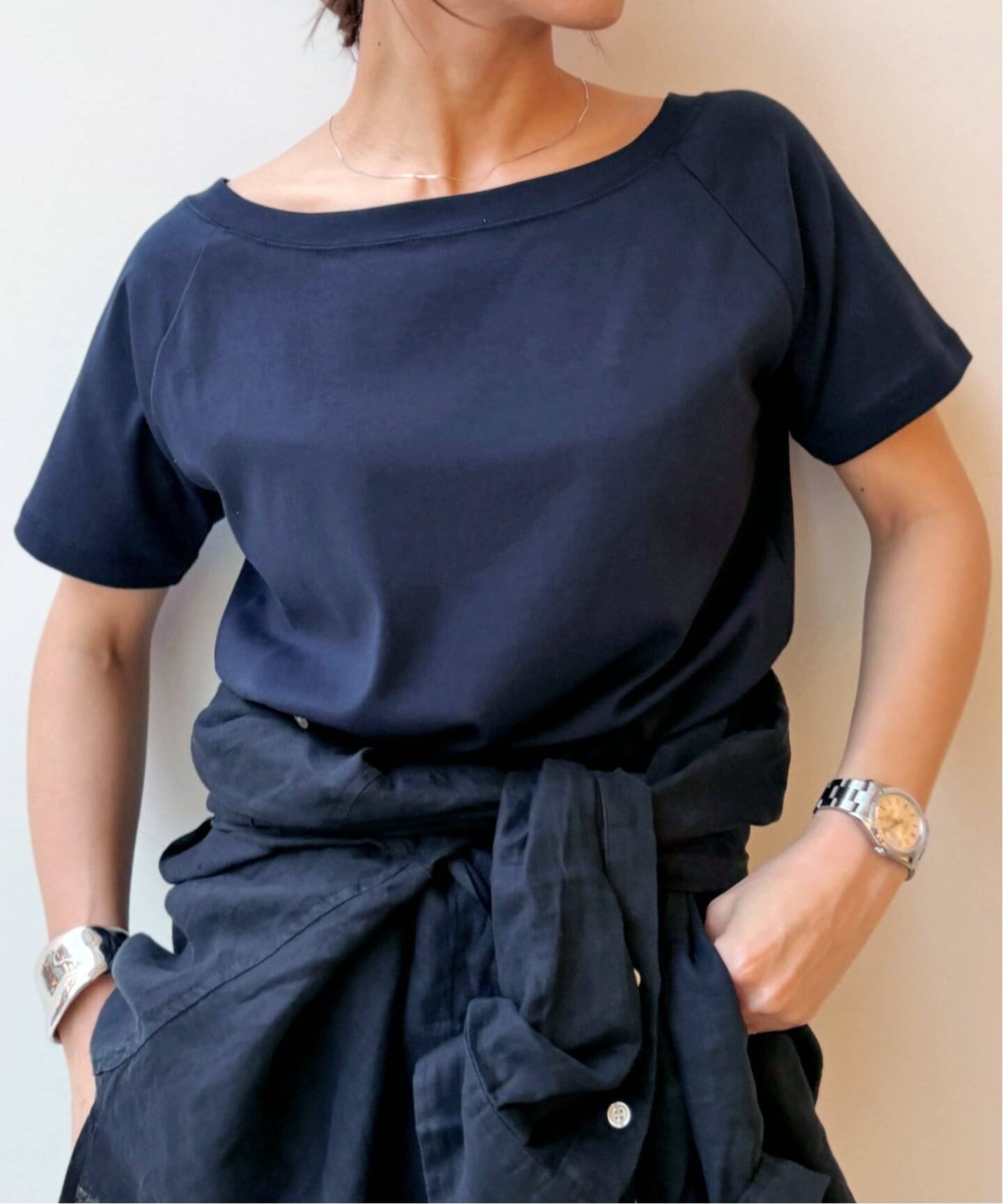 2WAY SHORT-SLEEVED PULLOVER（Tシャツ／カットソー）｜L'Appartement