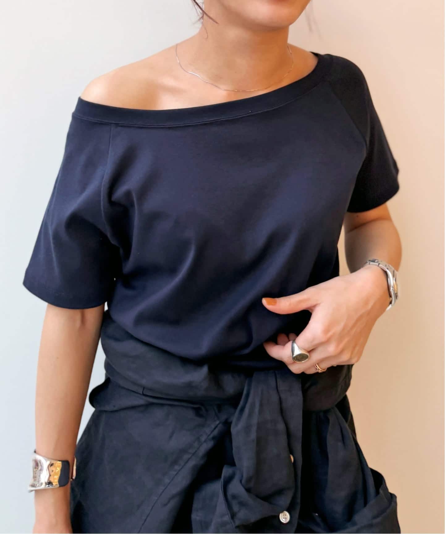2WAY SHORT-SLEEVED PULLOVER（Tシャツ／カットソー）｜L'Appartement