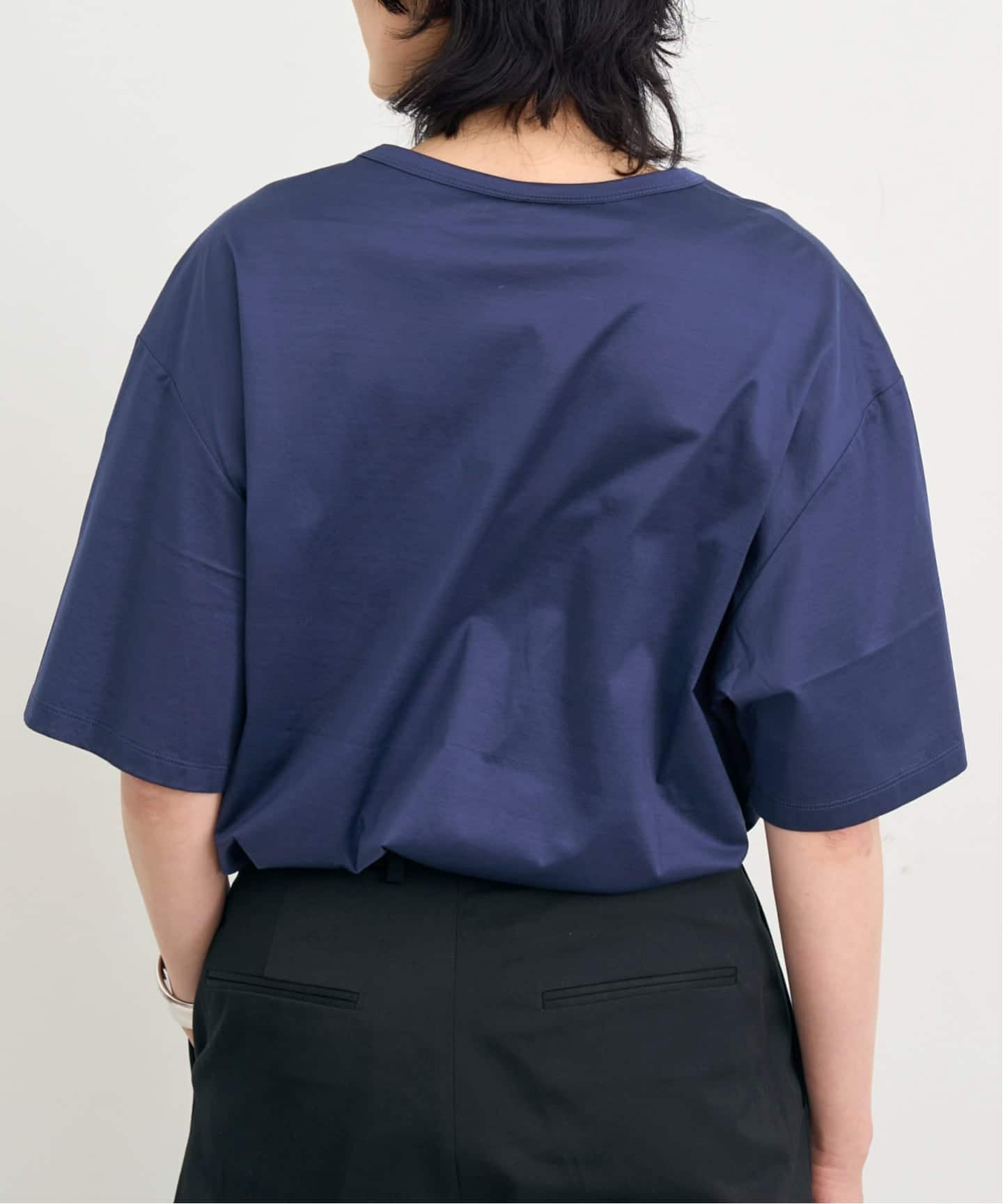 アパルトモン 【INDRESS/インドレス】T-SHIRT ホワイト INDRESS/インドレス】 COTTON JERSEY TEE（Tシャツ／カットソー）｜L