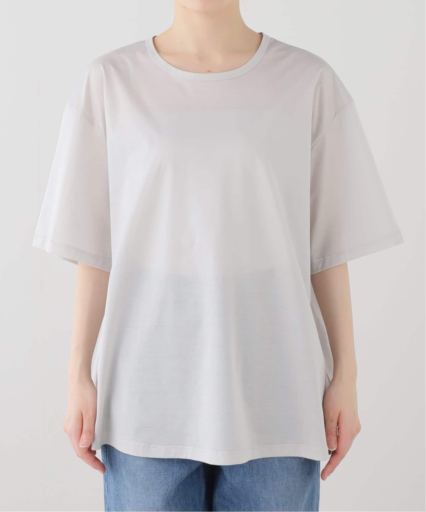 アパルトモン 【INDRESS/インドレス】T-SHIRT ホワイト INDRESS/インドレス】 COTTON JERSEY TEE（Tシャツ／カットソー）｜L