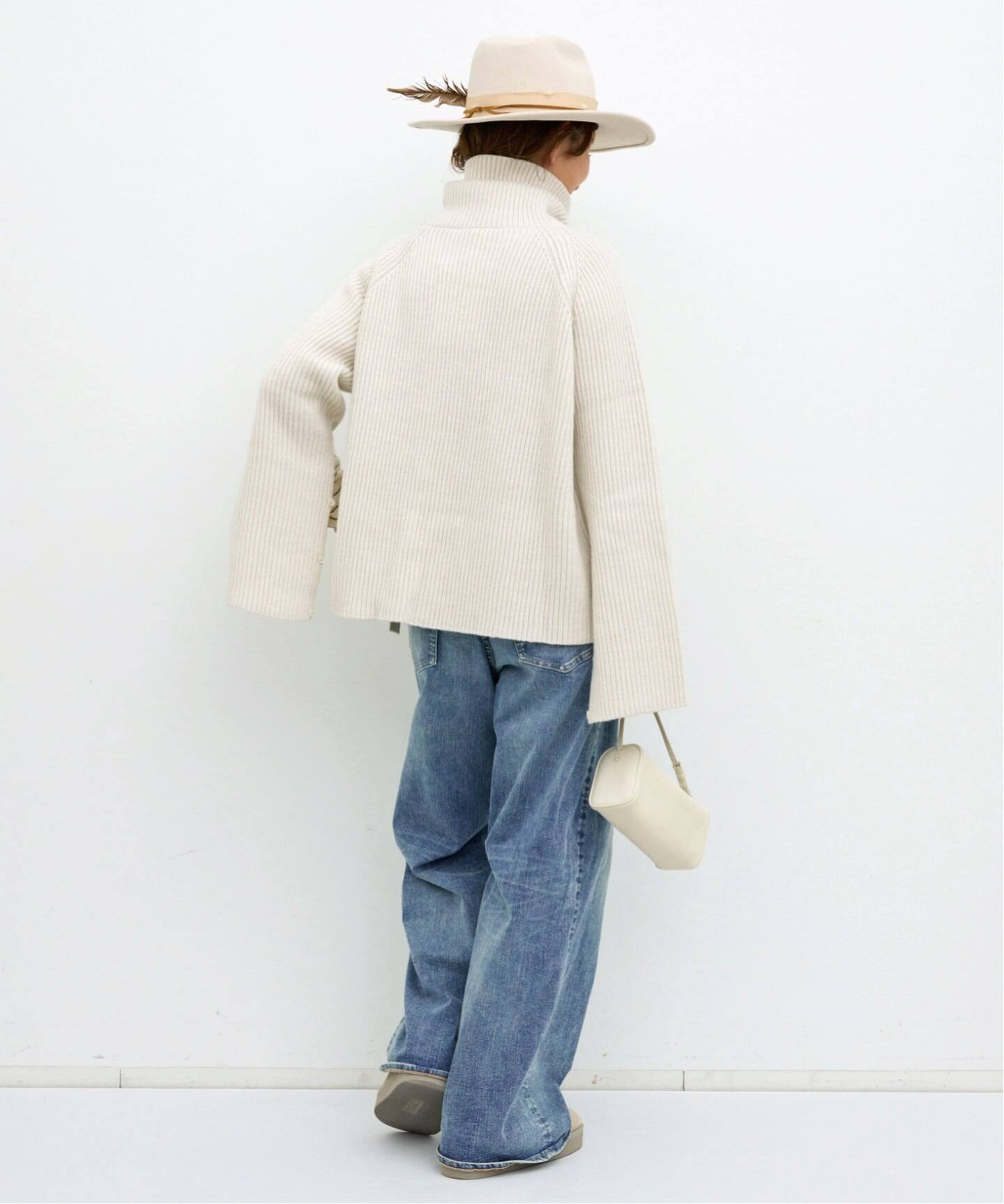 GOOD GRIEF!/グッド グリーフ】 WAFFLE BORDER LONG SLEEVE TOP（T