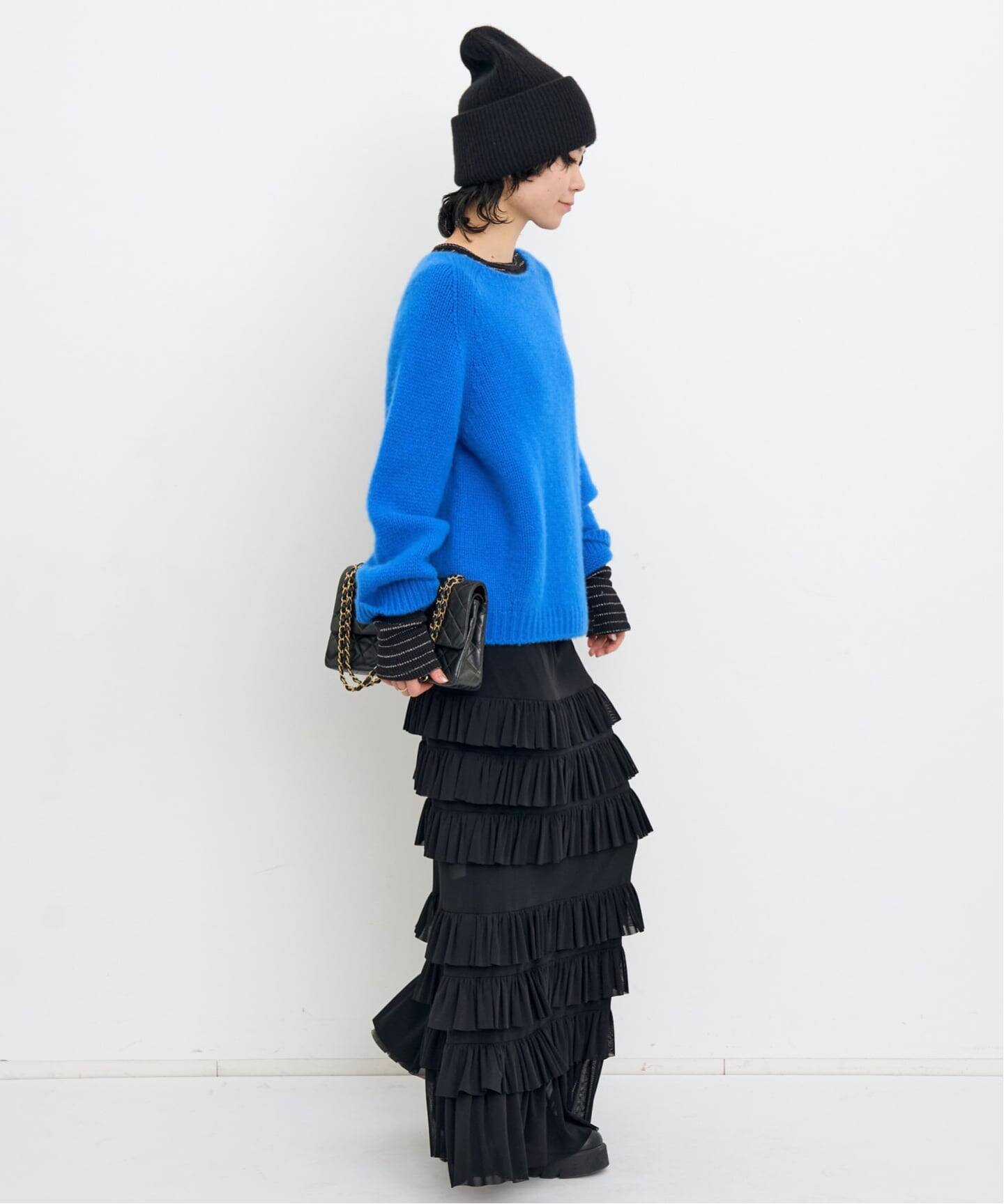 GOOD GRIEF!/グッド グリーフ】 WAFFLE BORDER LONG SLEEVE TOP（T