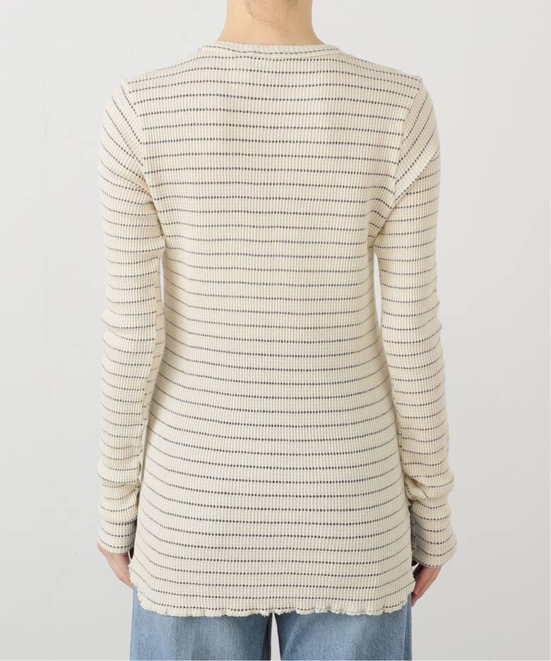 GOOD GRIEF!/グッド グリーフ】 WAFFLE BORDER LONG SLEEVE TOP（T 