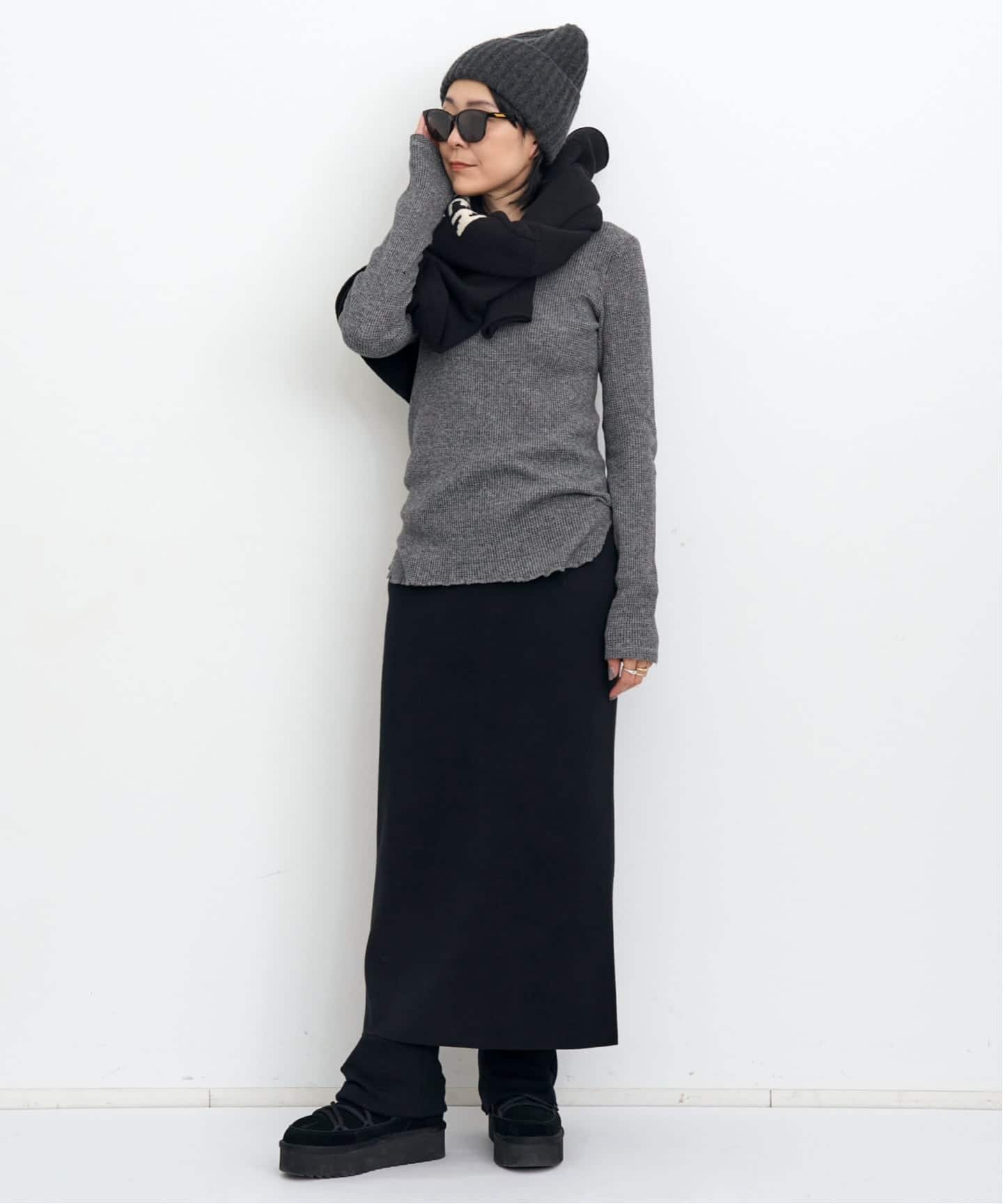 GOOD GRIEF!/グッド グリーフ】 WAFFLE LONG SLEEVE TOP（Tシャツ