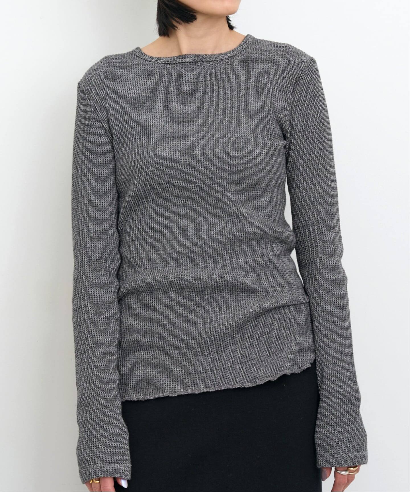 GOOD GRIEF!/グッド グリーフ】 WAFFLE LONG SLEEVE TOP（Tシャツ 