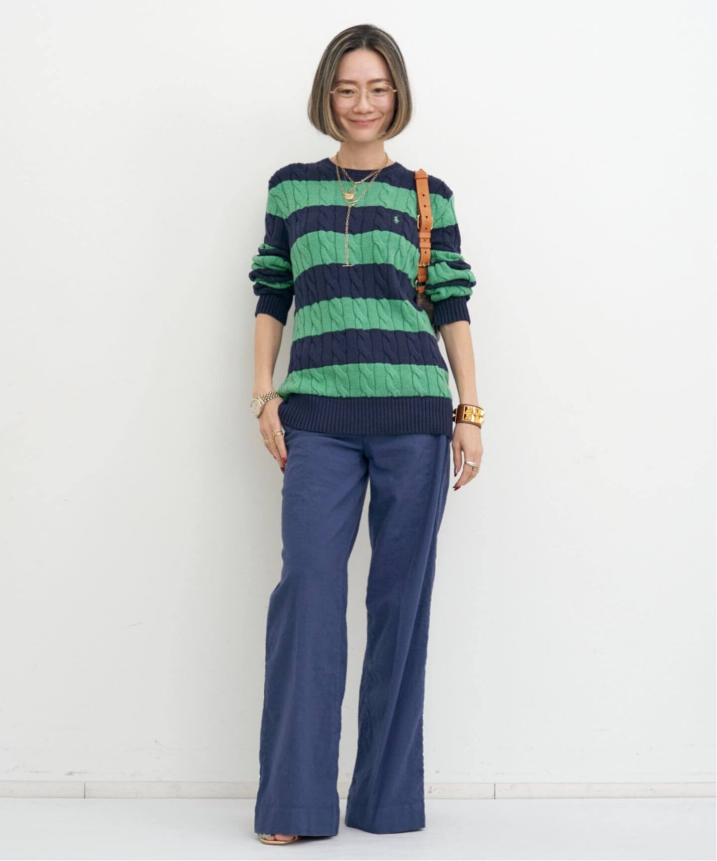 POLO RALPH LAUREN/ポロ ラルフ ローレン】 BORDER KNIT PULLOVER