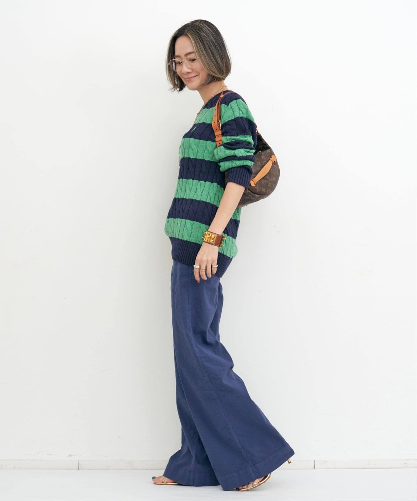 POLO RALPH LAUREN/ポロ ラルフ ローレン】 BORDER KNIT PULLOVER