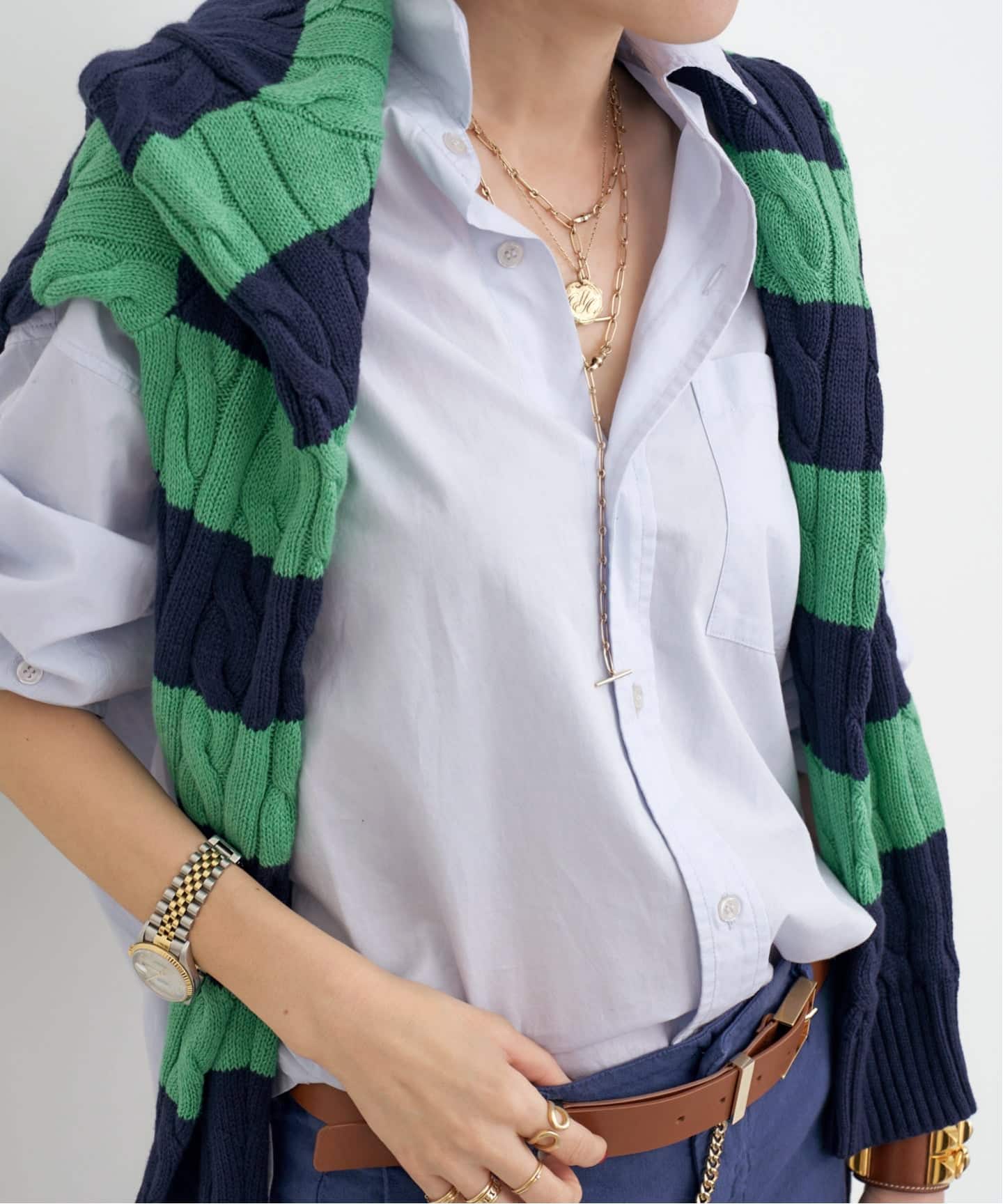 POLO RALPH LAUREN/ポロ ラルフ ローレン】 BORDER KNIT PULLOVER