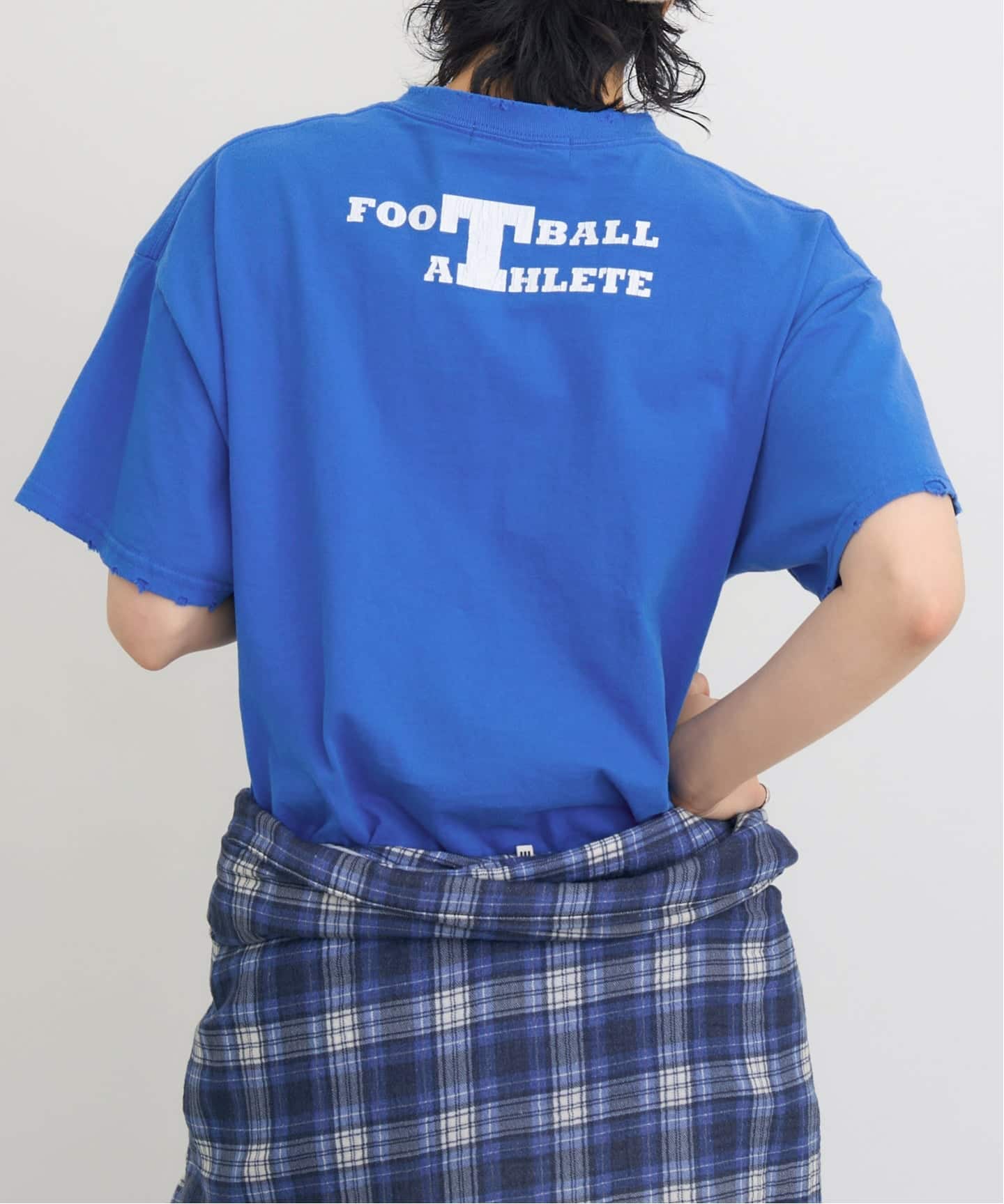 【専用！】★アパルトモン ルベーシック/ BLUE LOGO Tee JOHNBULL/ジョンブル】 Like Vintage Tee Blue（Tシャツ／カットソー
