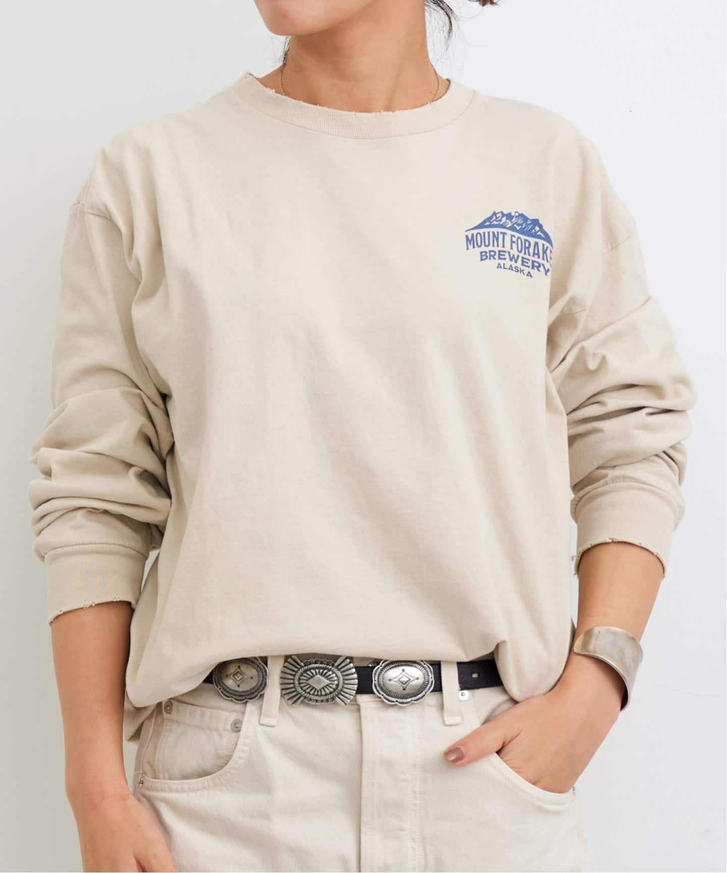 アパルトモンジョンブル◆Like Vintage Long Sleeve Tee JOHNBULL/ジョンブル】 Like Vintage Long Sleeve Tee（Tシャツ