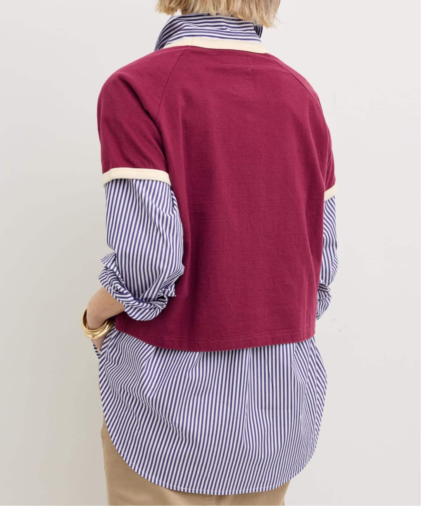 Tシャツ(半袖+袖なし) MADISON BLUE   RINGAR TEE MADISON BLUE/マディソン ブルー】 HALF SLEEVE RINGER TEE（Tシャツ
