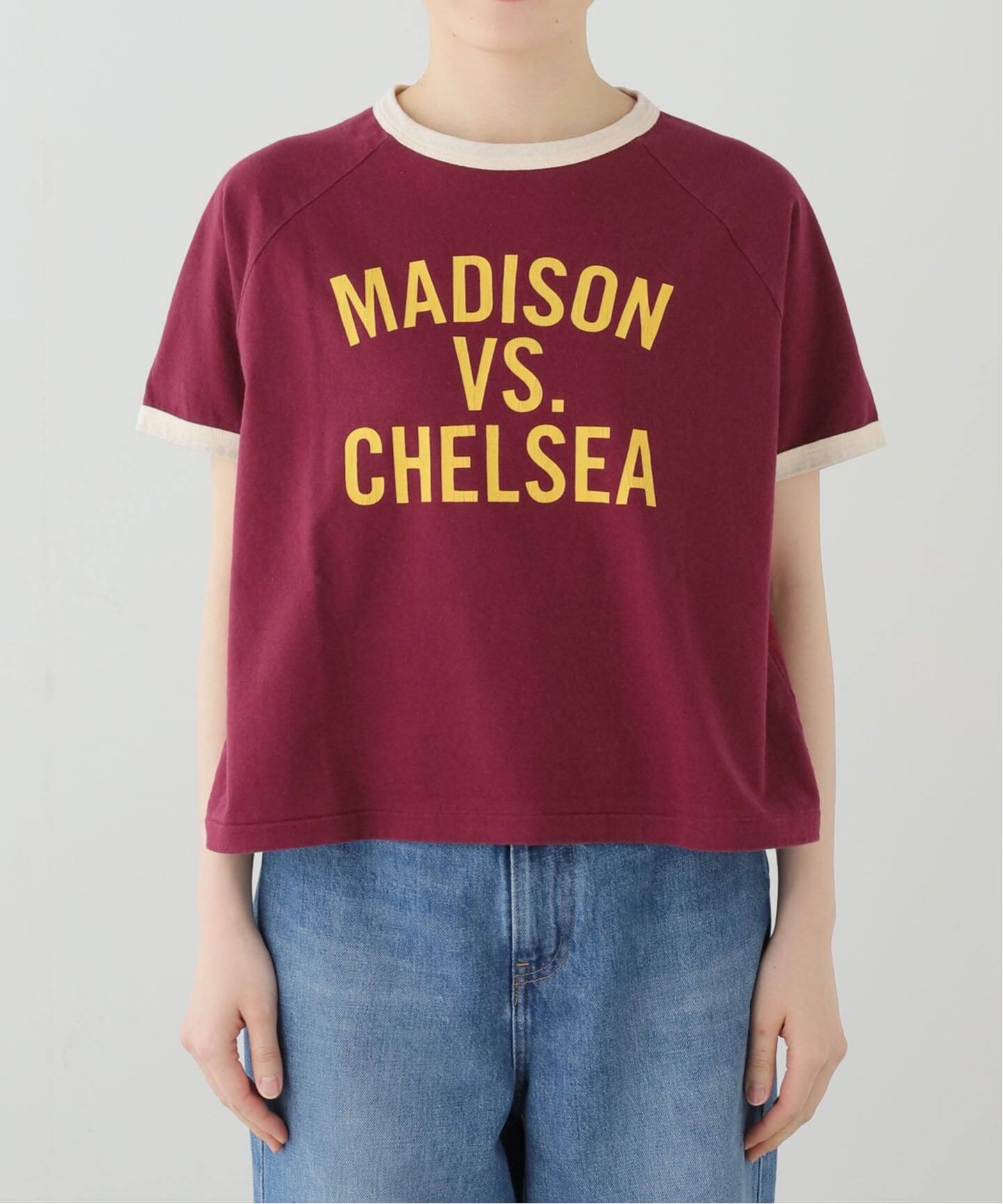 マディソンブルーTシャツ MADISON BLUE/マディソン ブルー】 HALF SLEEVE RINGER TEE（Tシャツ