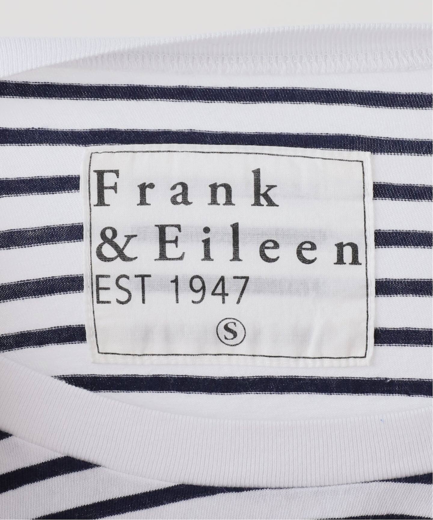 FRANK&EILEEN/フランクアンドアイリーン】 Perry Border Crewneck Tee