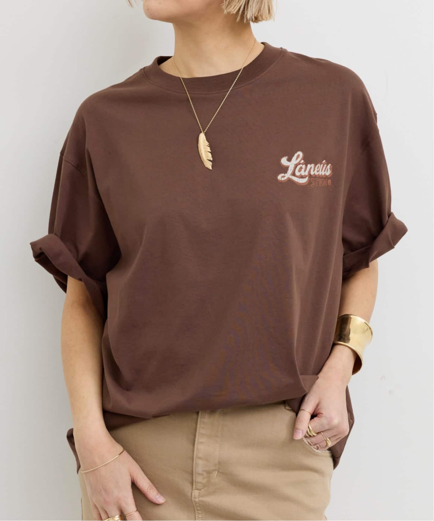 L'Appartement【LANEUS】 T-SHIRT LANEUS/ラネウス】 OVER JERSEY FIT T-SHIRT（Tシャツ／カットソー