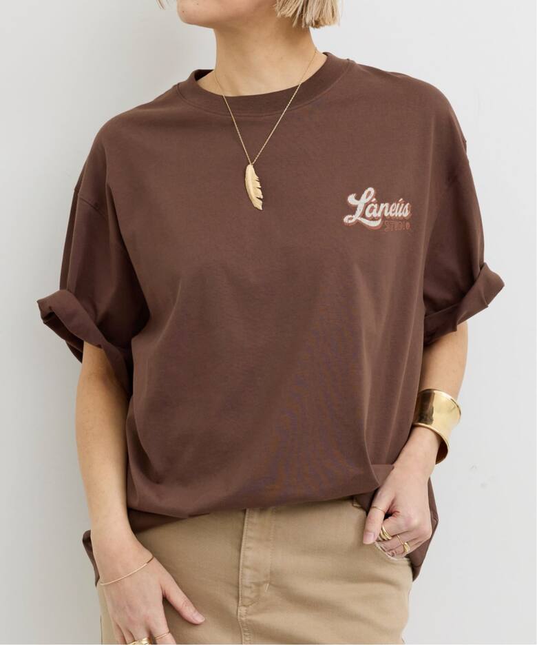 LANEUS/ラネウス】 OVER JERSEY FIT T-SHIRT（Tシャツ／カットソー 
