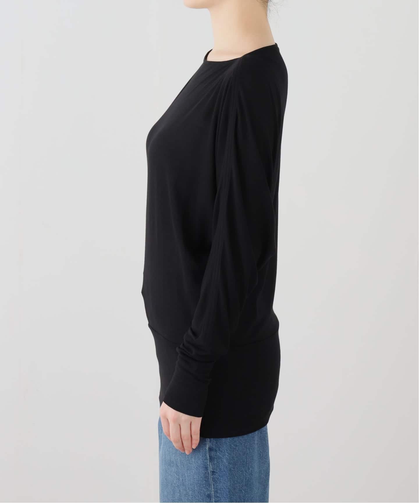 TOTEME/トーテム】 BOATNECK JERSEY TOP（Tシャツ／カットソー）｜L