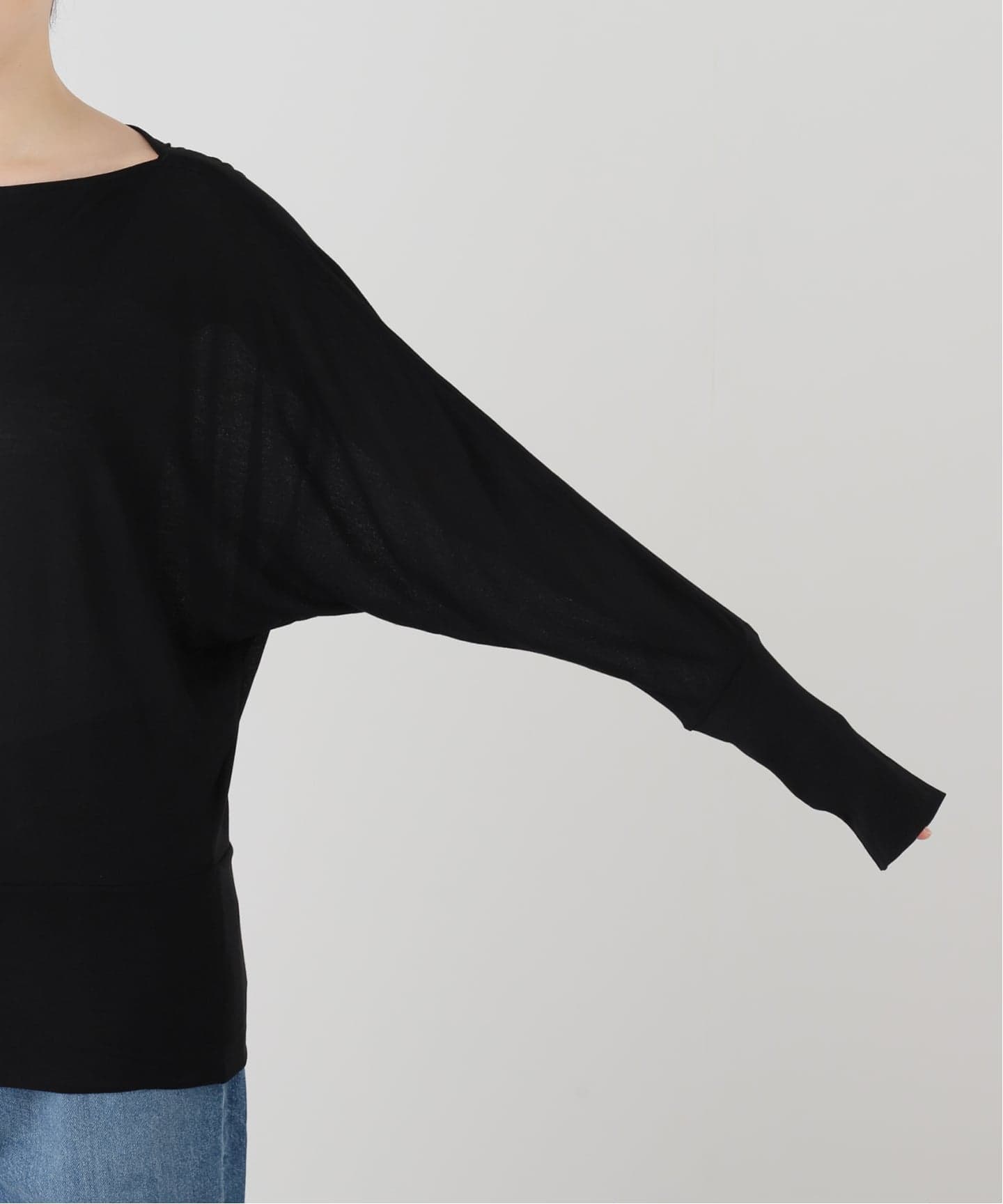 TOTEME/トーテム】 BOATNECK JERSEY TOP（Tシャツ／カットソー）｜L