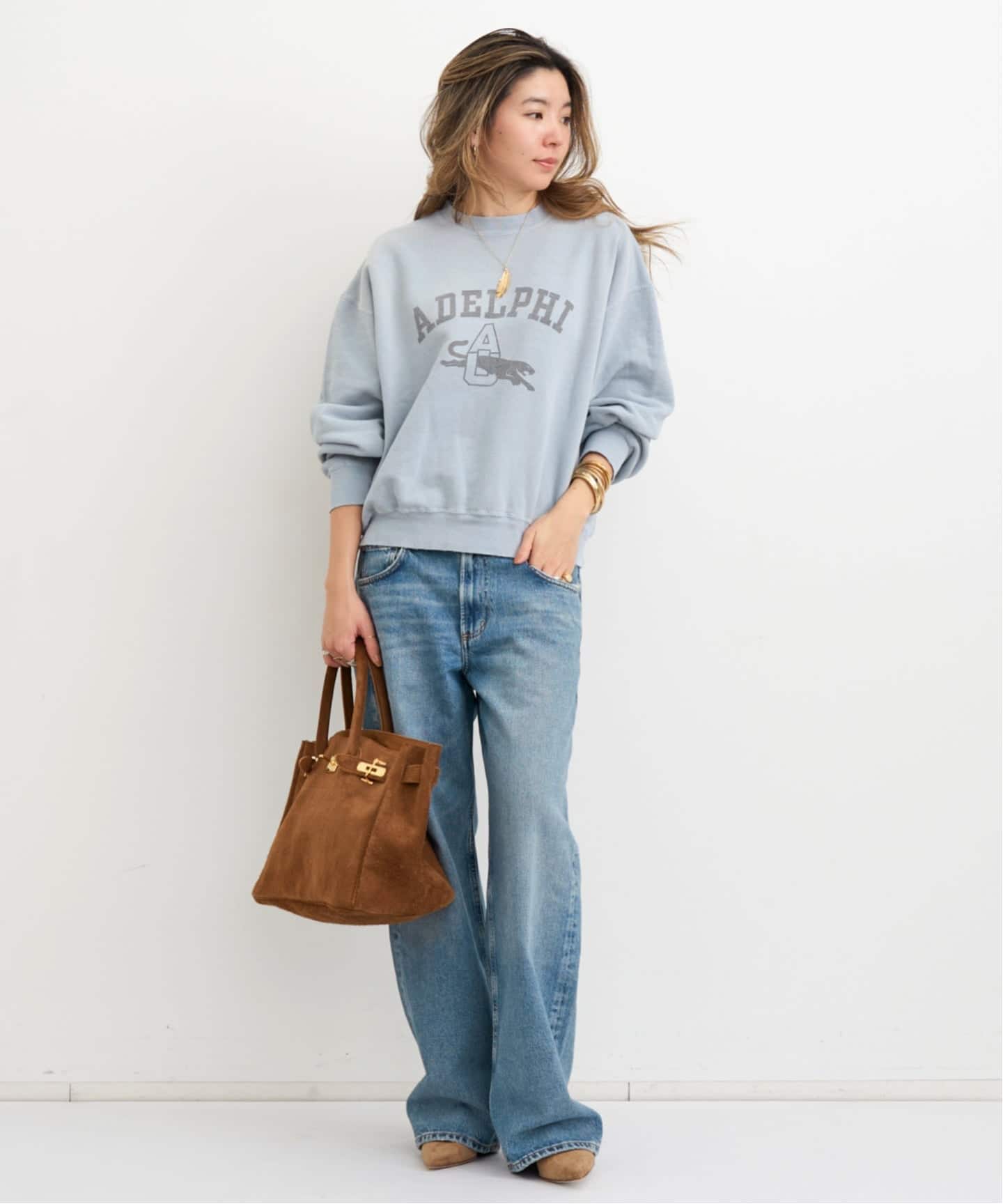 REMI RELIEF/レミ レリーフ】 NEW CREW NECK SWEAT（スウェット）｜L