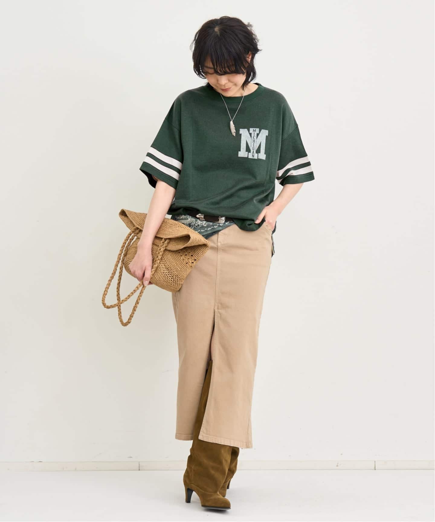 REMI RELIEF/レミ レリーフ】 M PRINT FOOTBALL TEE（Tシャツ